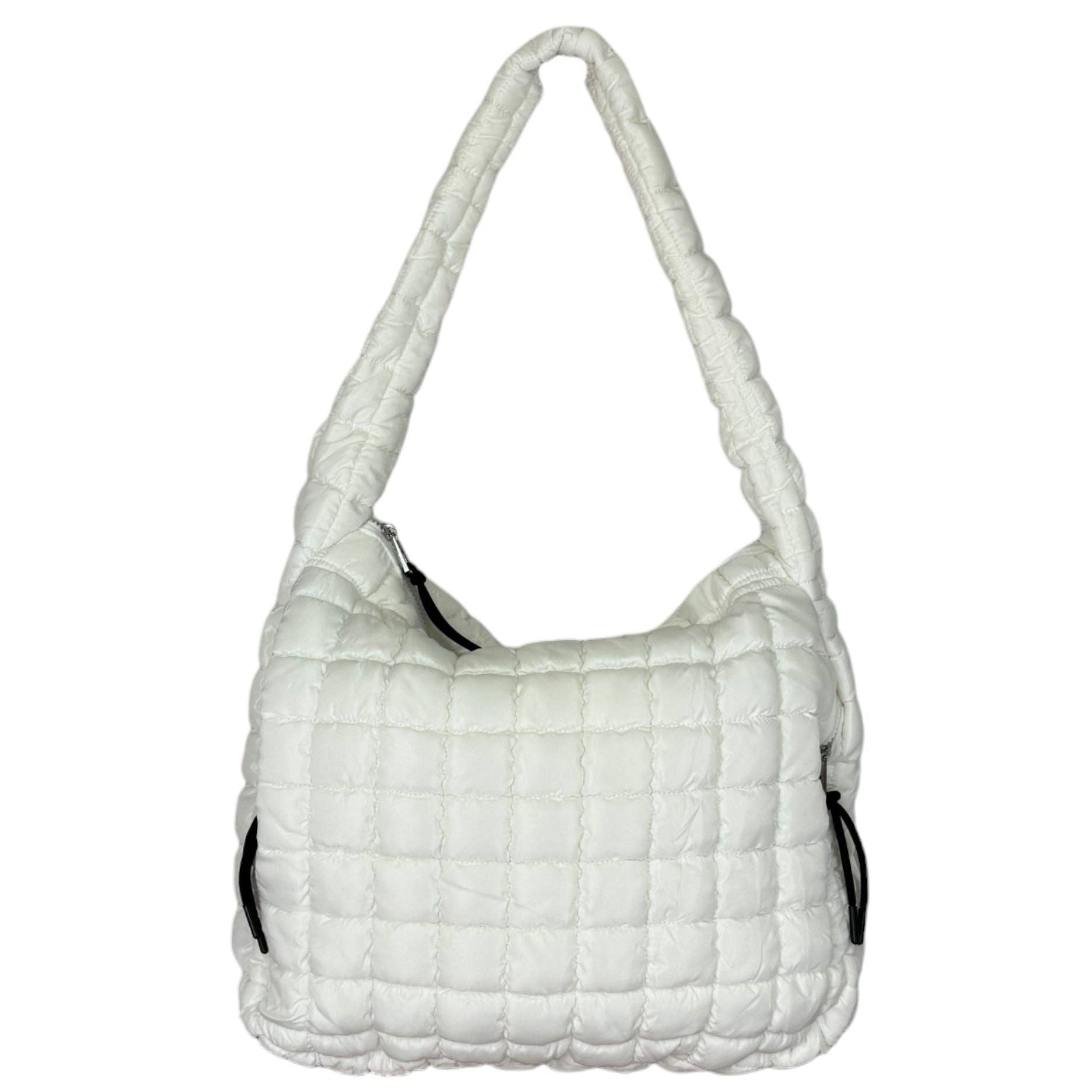 Girlie Girl Originals - GZ-4171 Puffer Quilted Handbag White Girlie Girl Originals