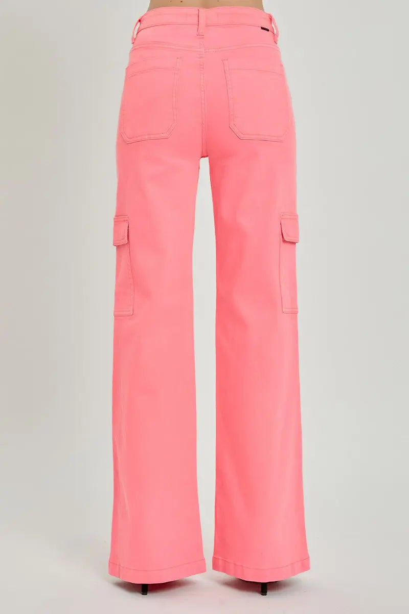 HIGH RISE CARGO WIDE PANTS RISEN JEANS