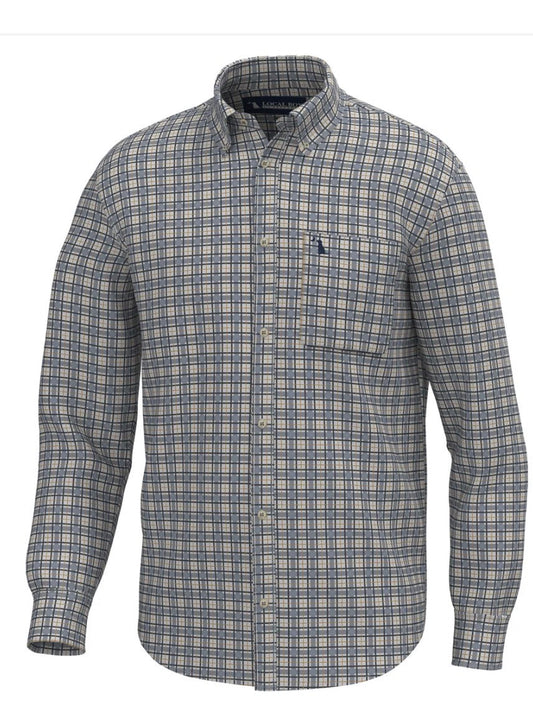 Local Boy Faulk Dress Shirt Slate/Rust/Navy LOCAL BOY OUTFITTER