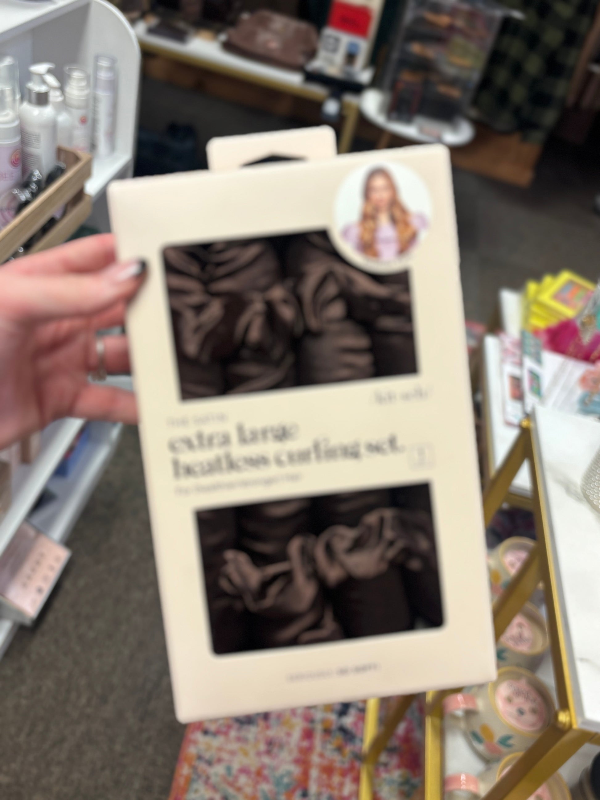 Chocolate XL Satin Heatless Curling Set KITSCH