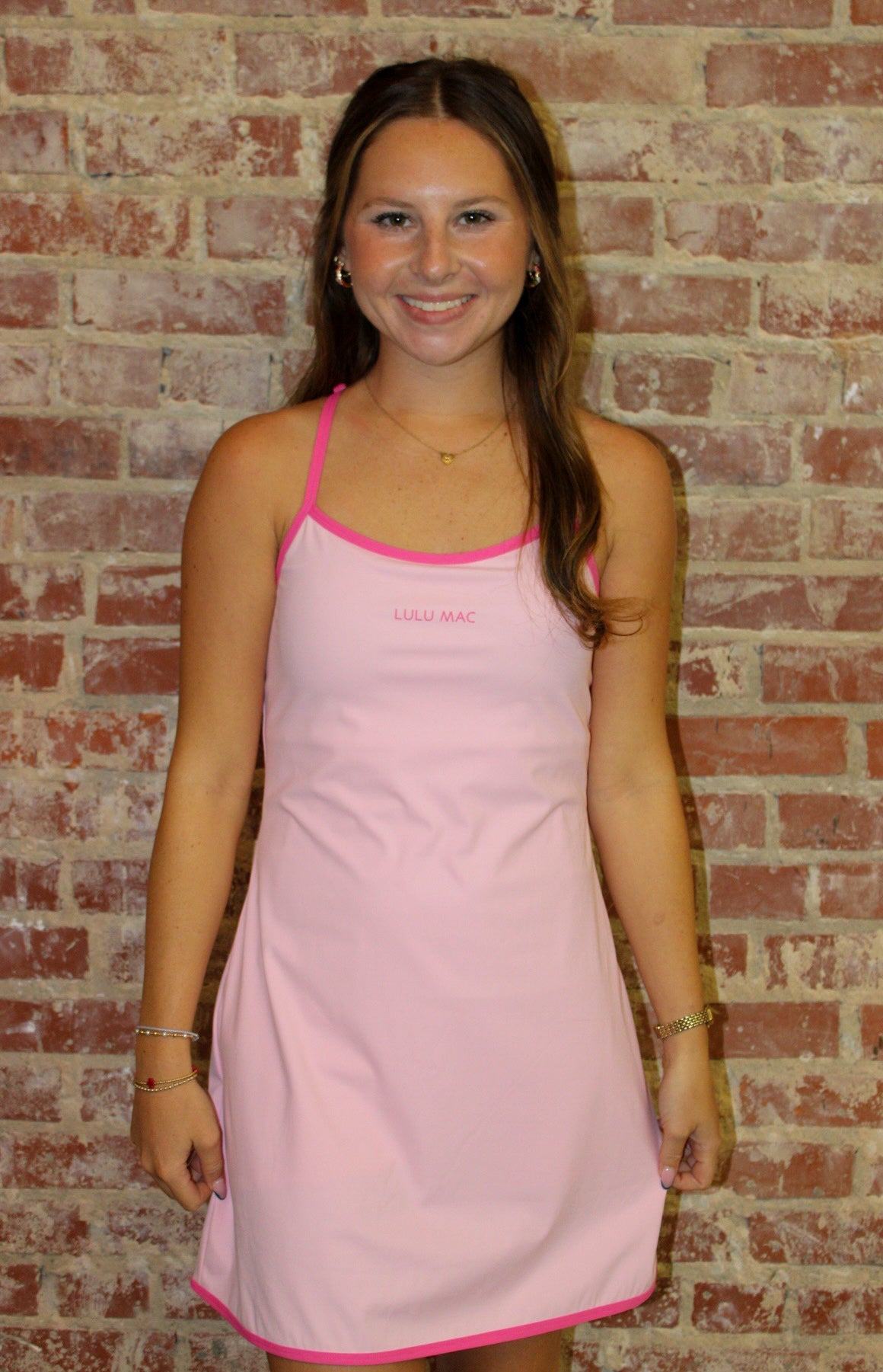 Lulu Mac Light Pink Aurora Athletic Dress Girlie Girl Originals