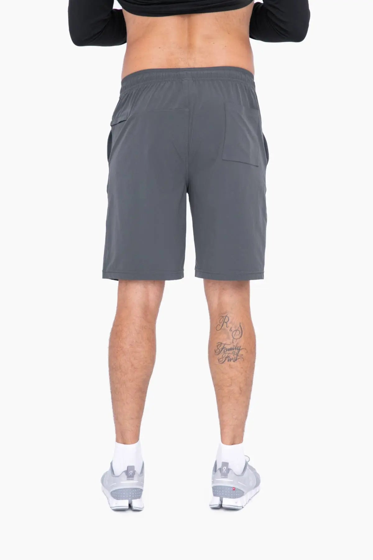 Moisture Wicking With Drawstring Athletic Shorts