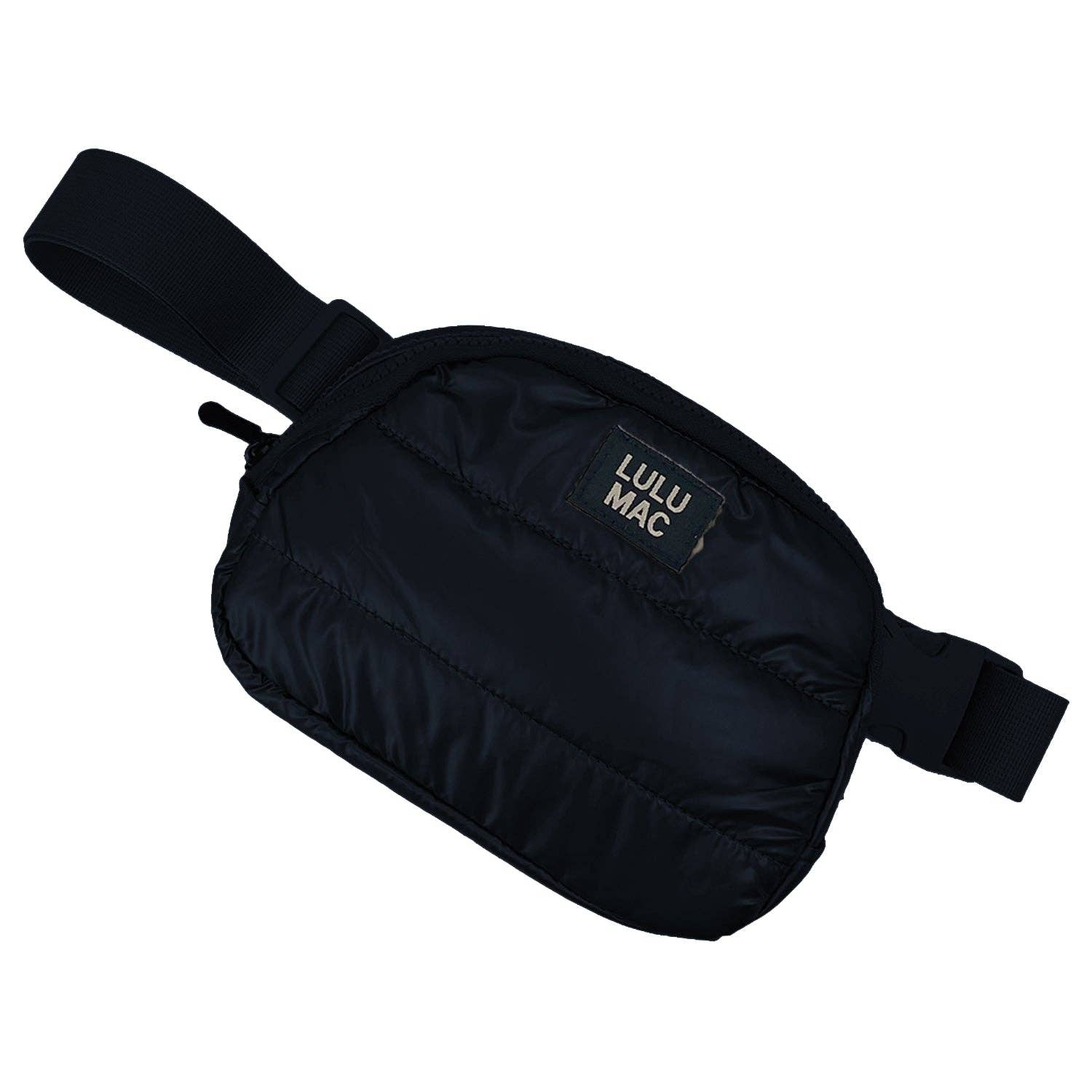 Girlie Girl Originals - MP-7328 Puffer Metallic Belt Bag-Matte Black Girlie Girl Originals