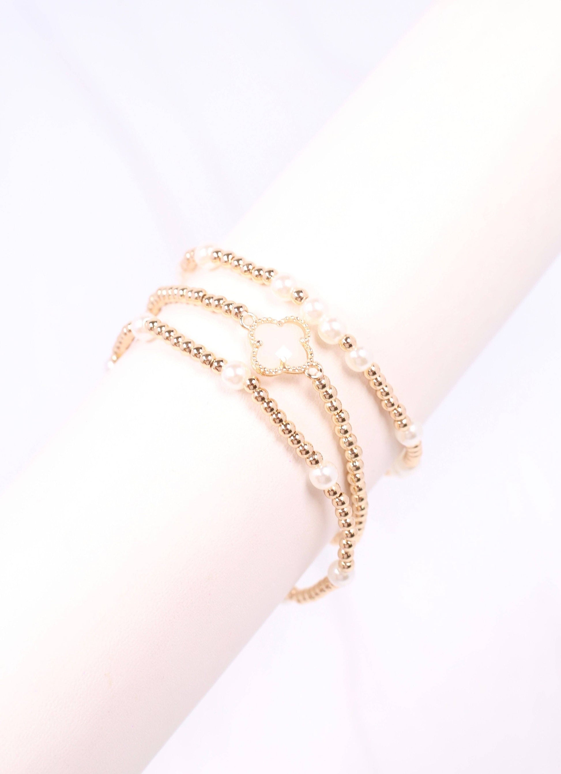Caroline Hill - Pollack Bracelet Set GOLD: Default Caroline Hill
