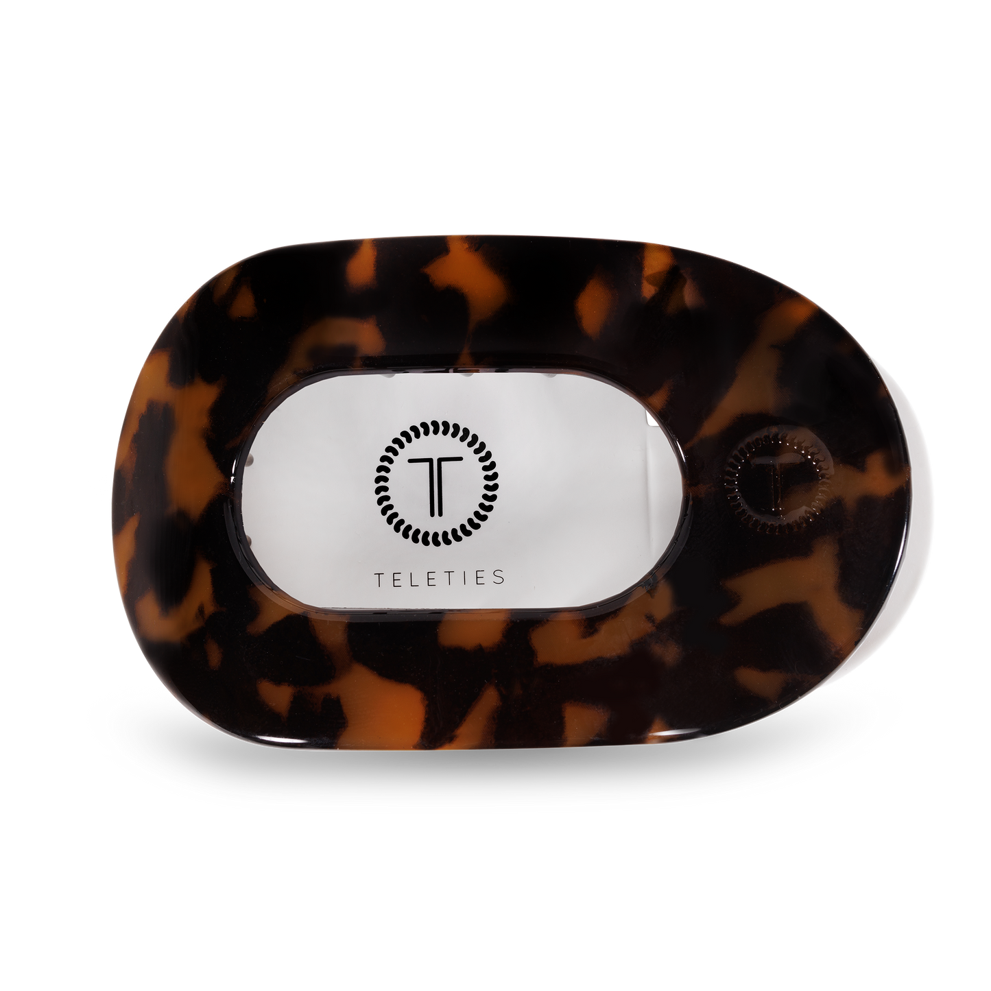 TELETIES - Round Flat Hair Clip | Large | Tortoise TELETIES