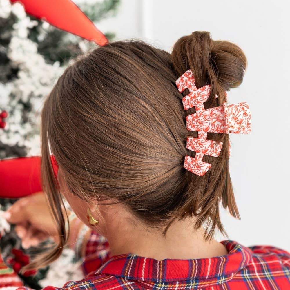 TELETIES - Classic | All Tied Up | Large Hair Clip TELETIES