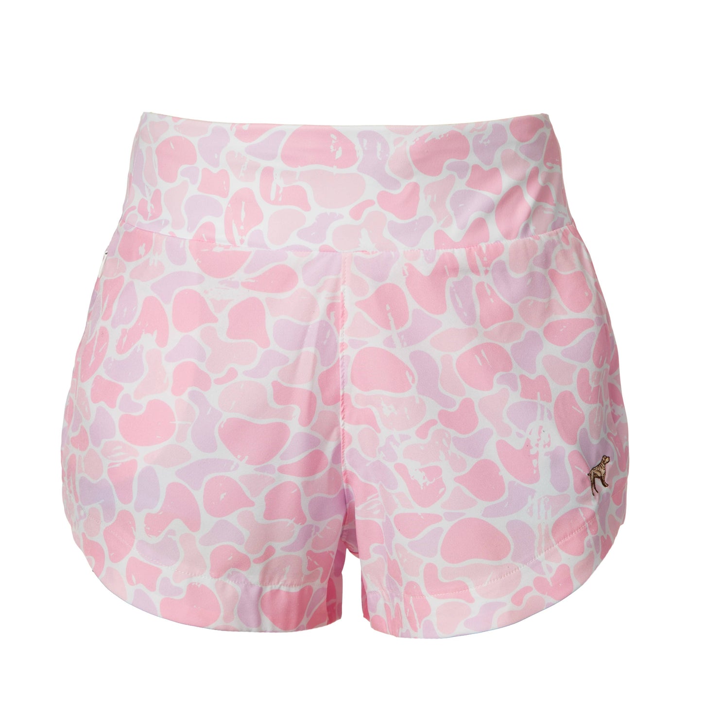 Buck Wild Branding - Women's Active Shorts (709): Pink / YM Buck Wild Branding