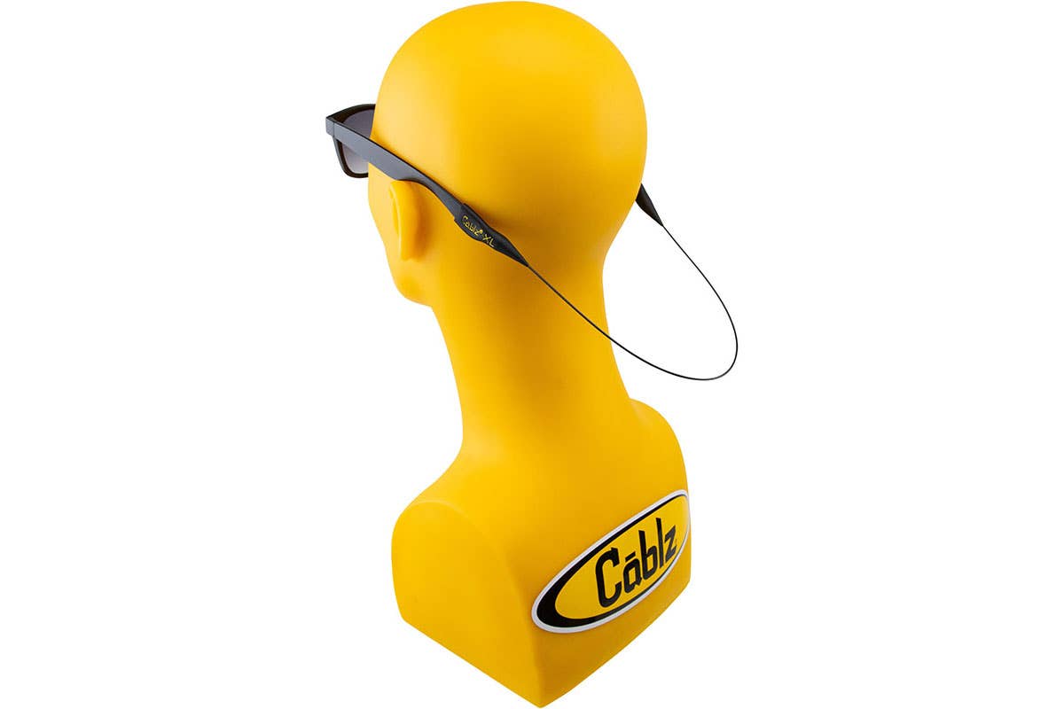 Cablz, Inc - Original Cablz - Non Adjustable-CblzXLB12: Black/Non Adj. with XL End / 12" Cablz, Inc