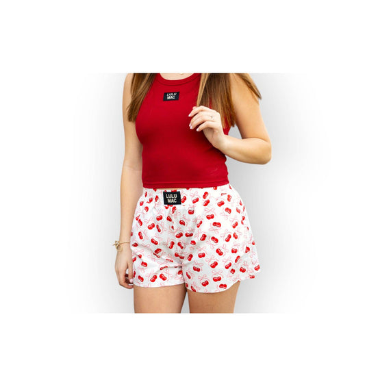 Girlie Girl Originals - BXCH-CHERRY BOXER SHORT: CHERRY / X-Large Girlie Girl Originals