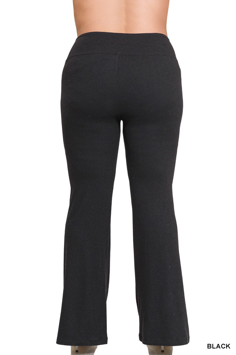 Zenana Plus Buttery Soft Flare Leg High Waist Yoga Pants SOUTHERN SUNDROP BOUTIQUE