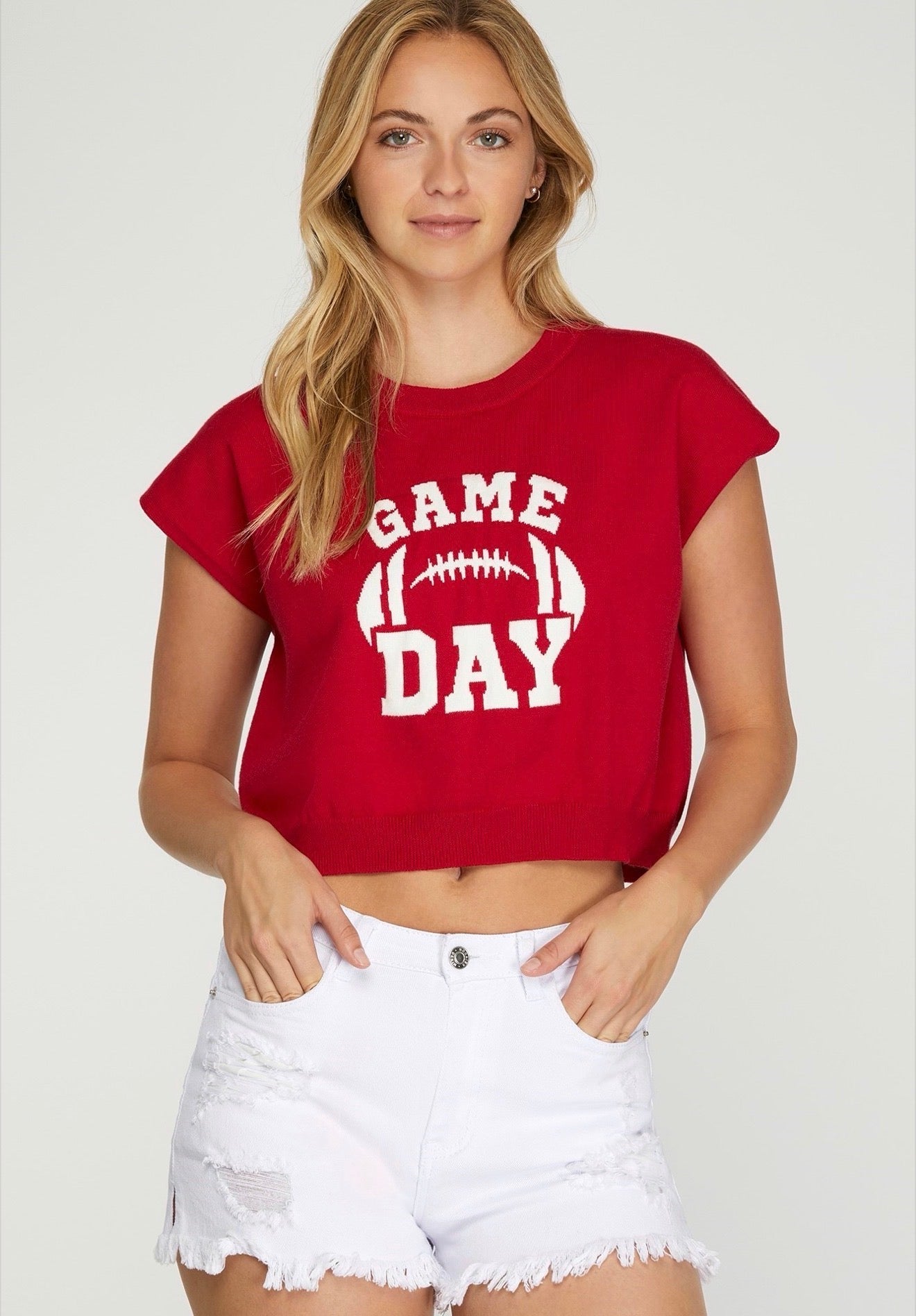 Perfect Knitted Gameday Top She + Sky