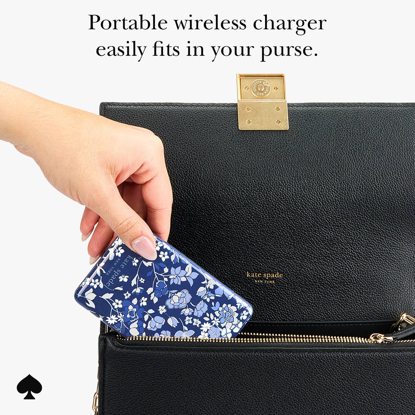 Case-Mate - Kate spade new york Flowerbed Blue MagSafe Battery Pack: Flowerbed Blue Case-Mate