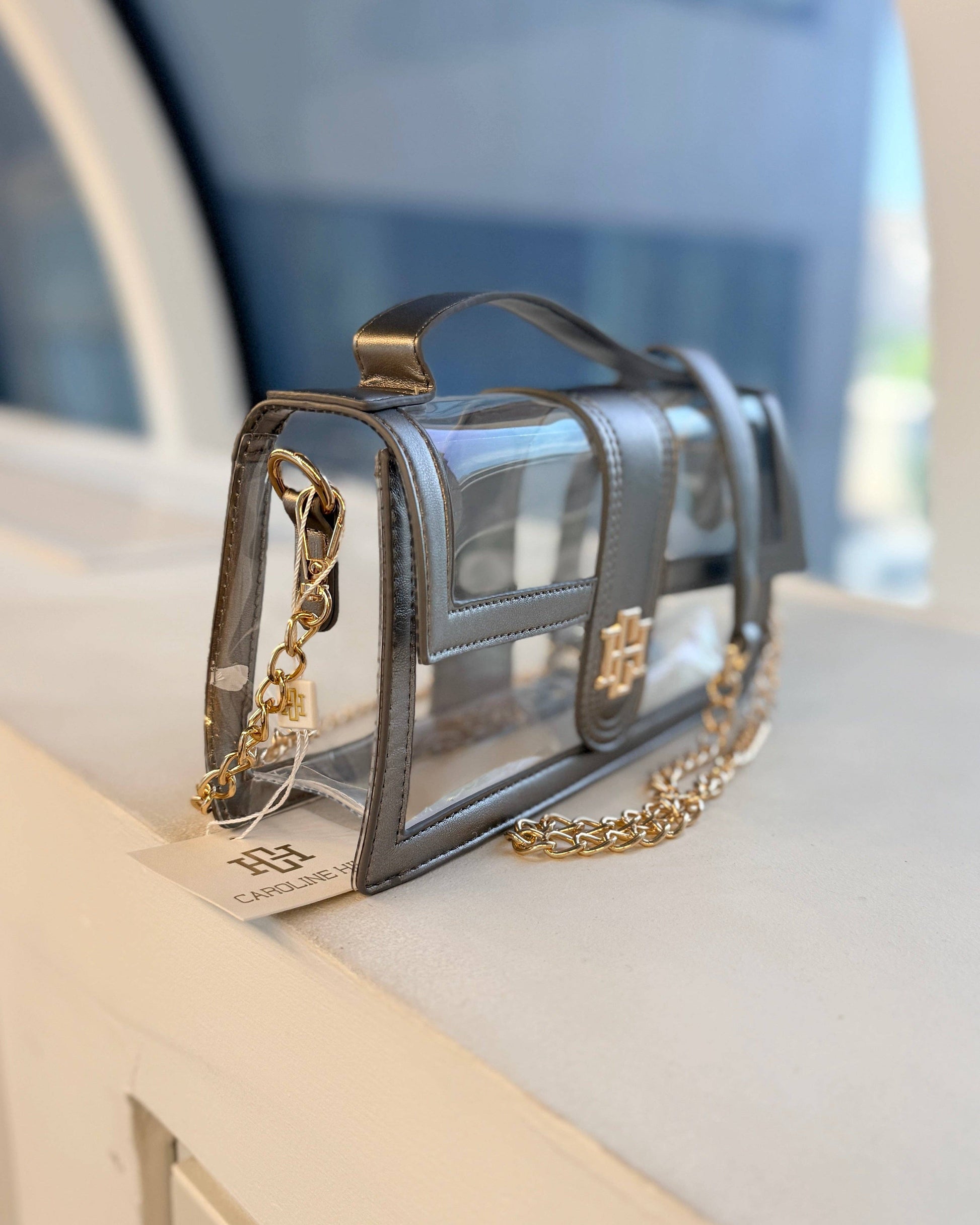 Caroline Hill - Grace Clear Bag Black Pearl: Default Caroline Hill
