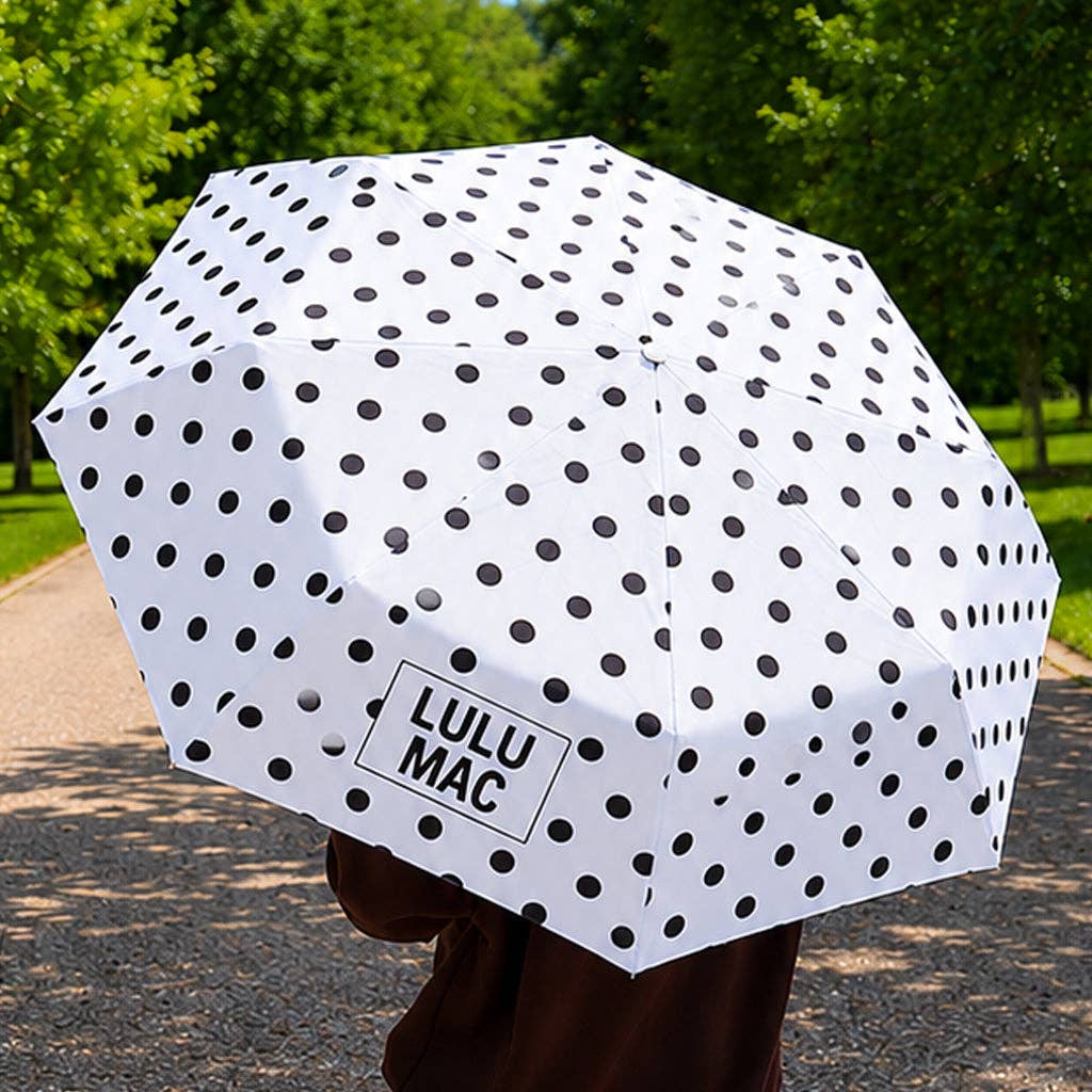 Girlie Girl Originals - LM-UM-1000 Umbrella White w/ Black Dot Girlie Girl Originals