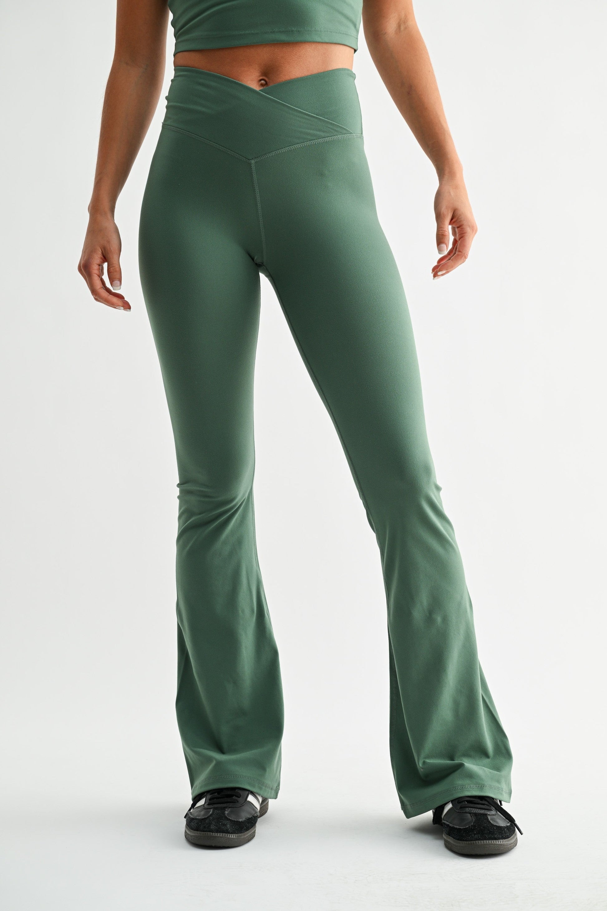 Mono B Silky Pine Zip-up Fleece Hoodie & Crossover Waist Yoga Pants Set SOUTHERN SUNDROP BOUTIQUE