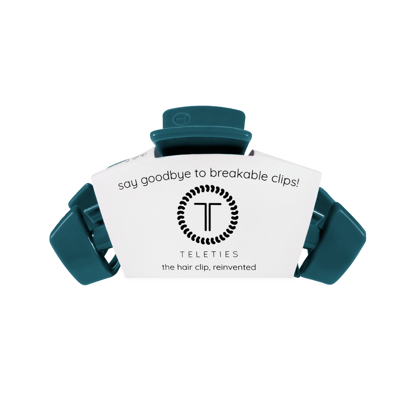 TELETIES - Classic Teal With It Medium Claw Clip TELETIES