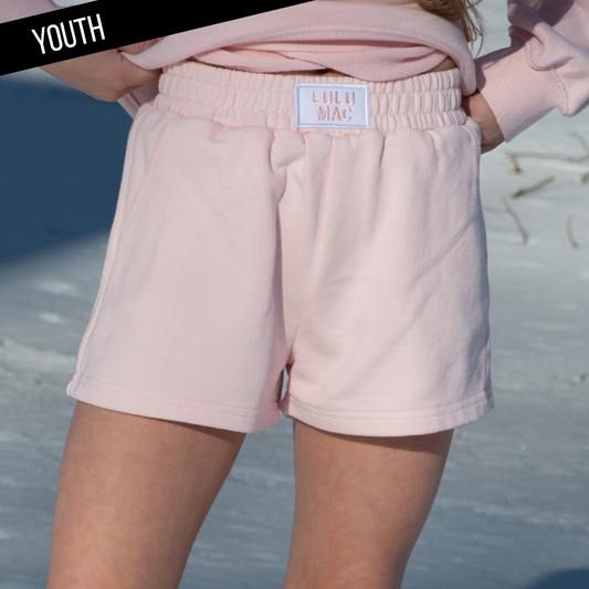 Girlie Girl Originals - KD-SH-1001 KID TERRY CLOTH SHORTS -LIGHT PINK: LIGHT PINK / LARGE Girlie Girl Originals