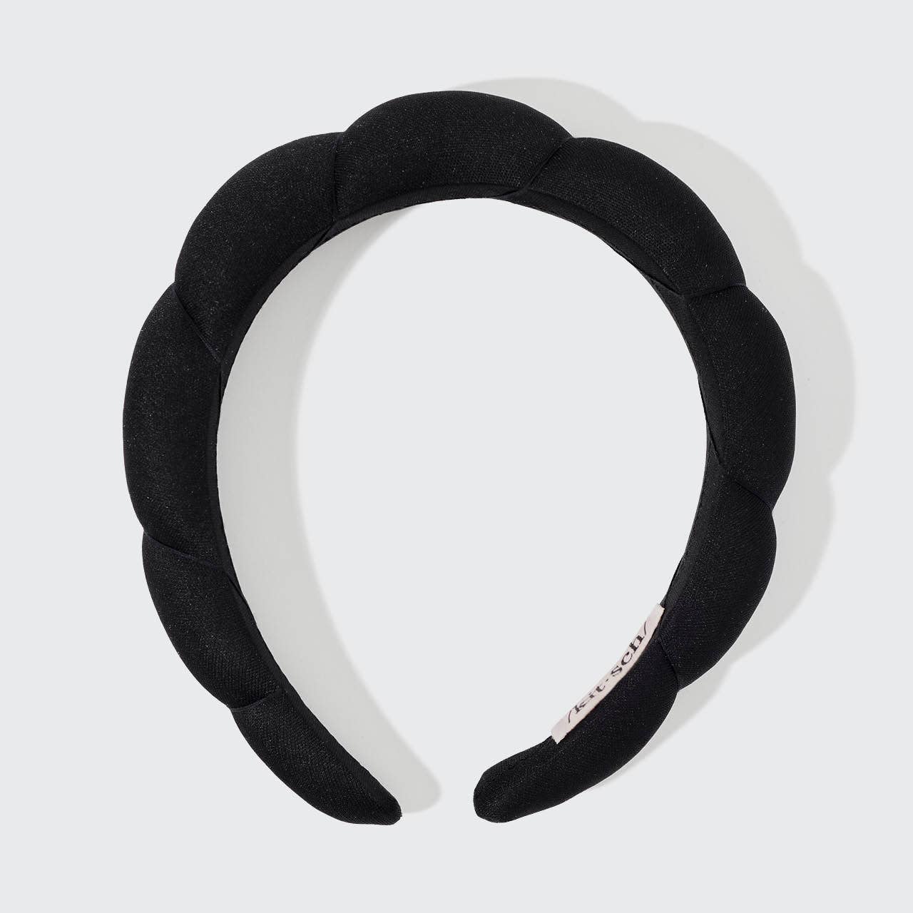 KITSCH - Recycled Fabric Puffy Headband 1pc- Black KITSCH