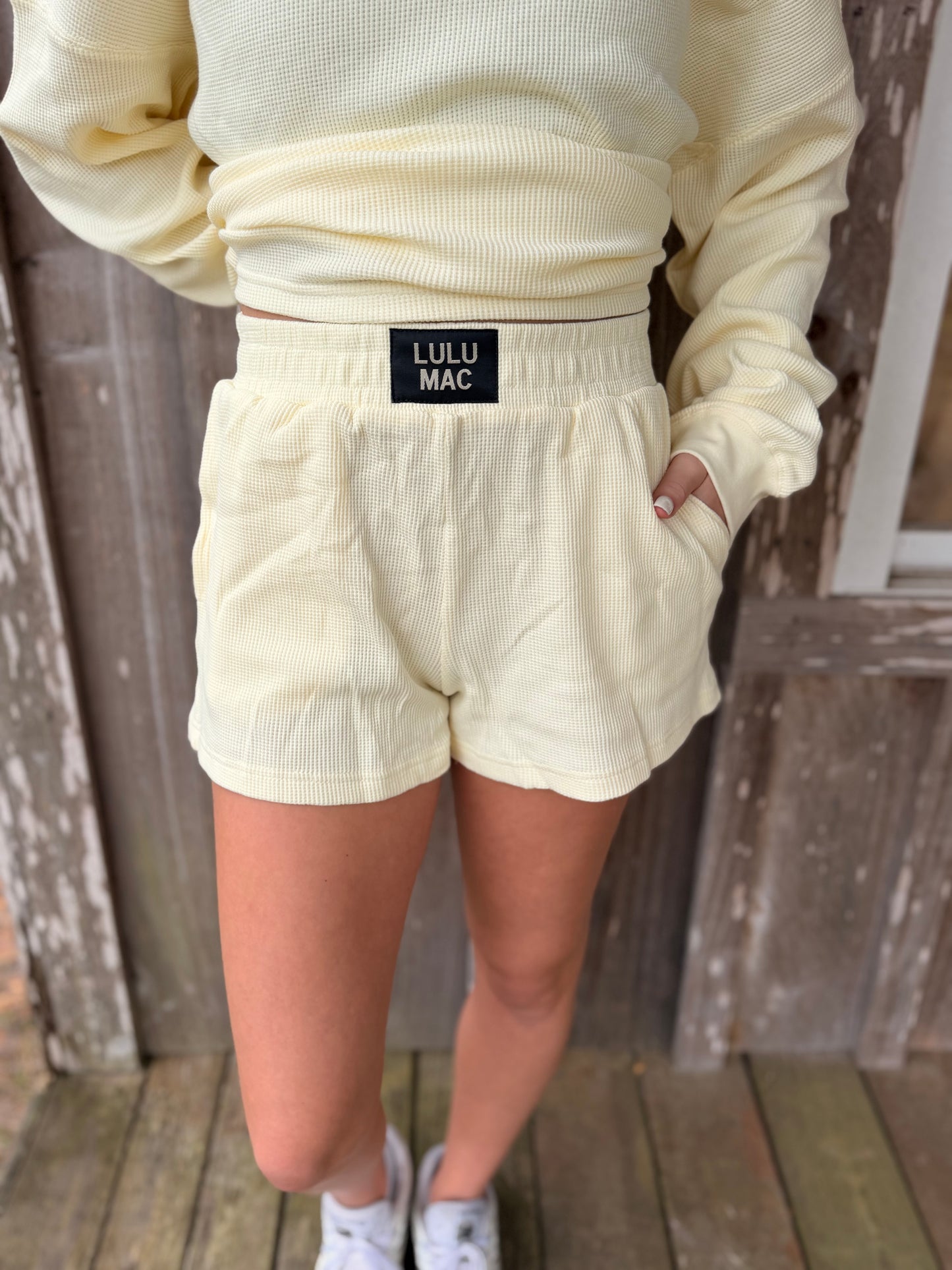 Lulu Mac Waffle Knit Butter Shorts