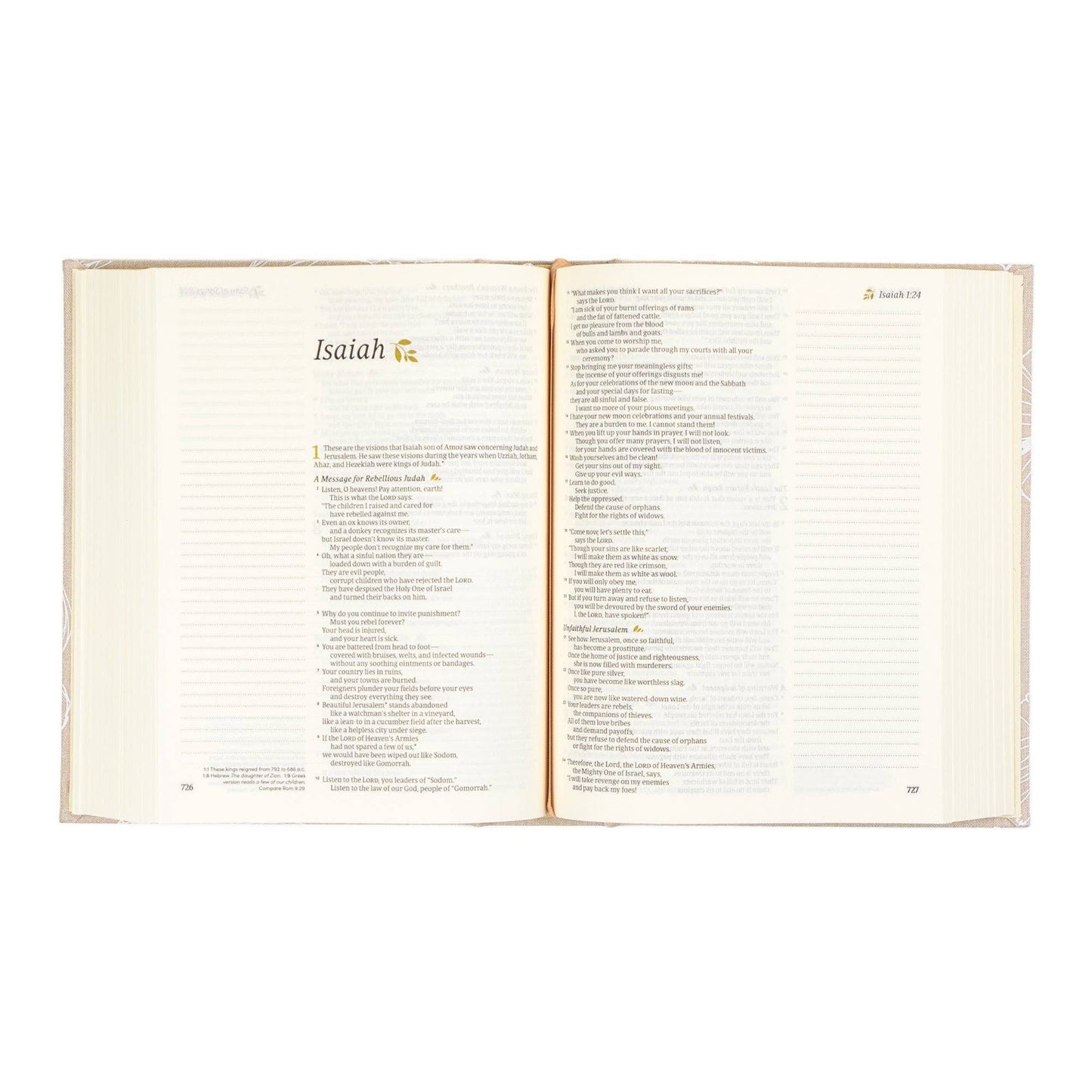 Hosanna Revival - NLT Notetaking Bible: Cordova Theme Hosanna Revival