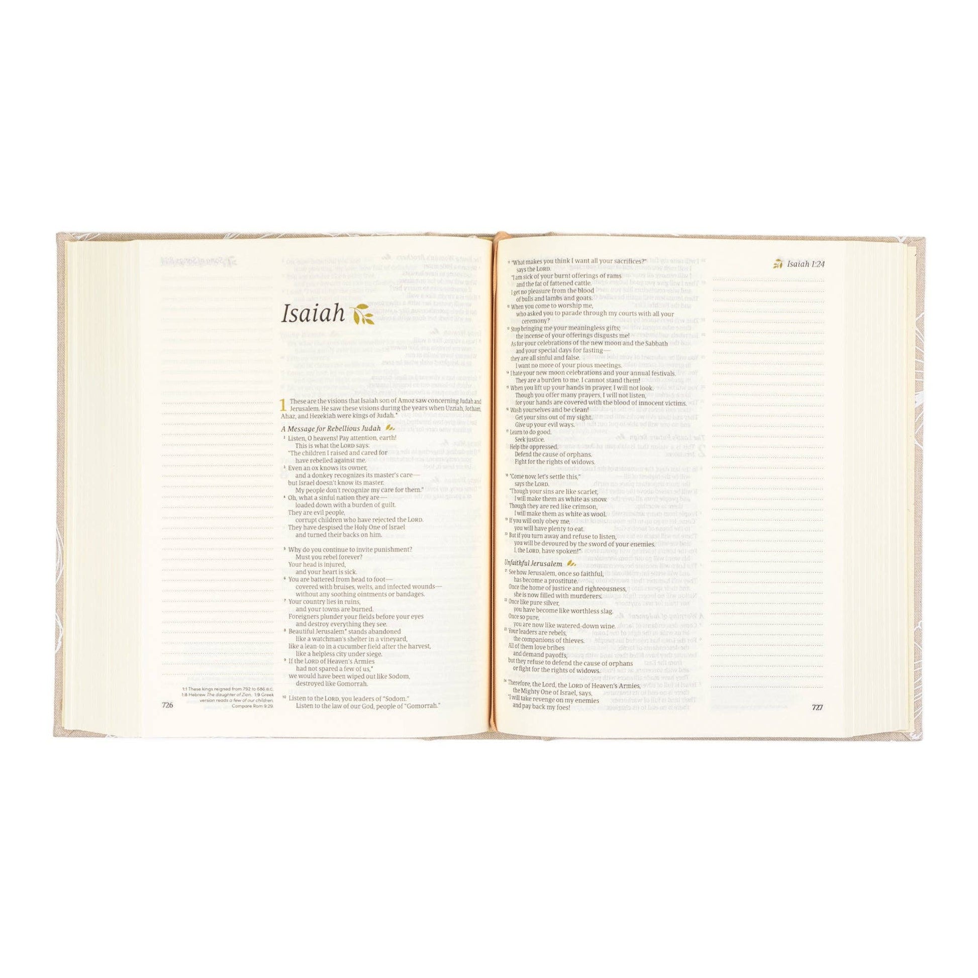 Hosanna Revival - NLT Notetaking Bible: Cordova Theme Hosanna Revival