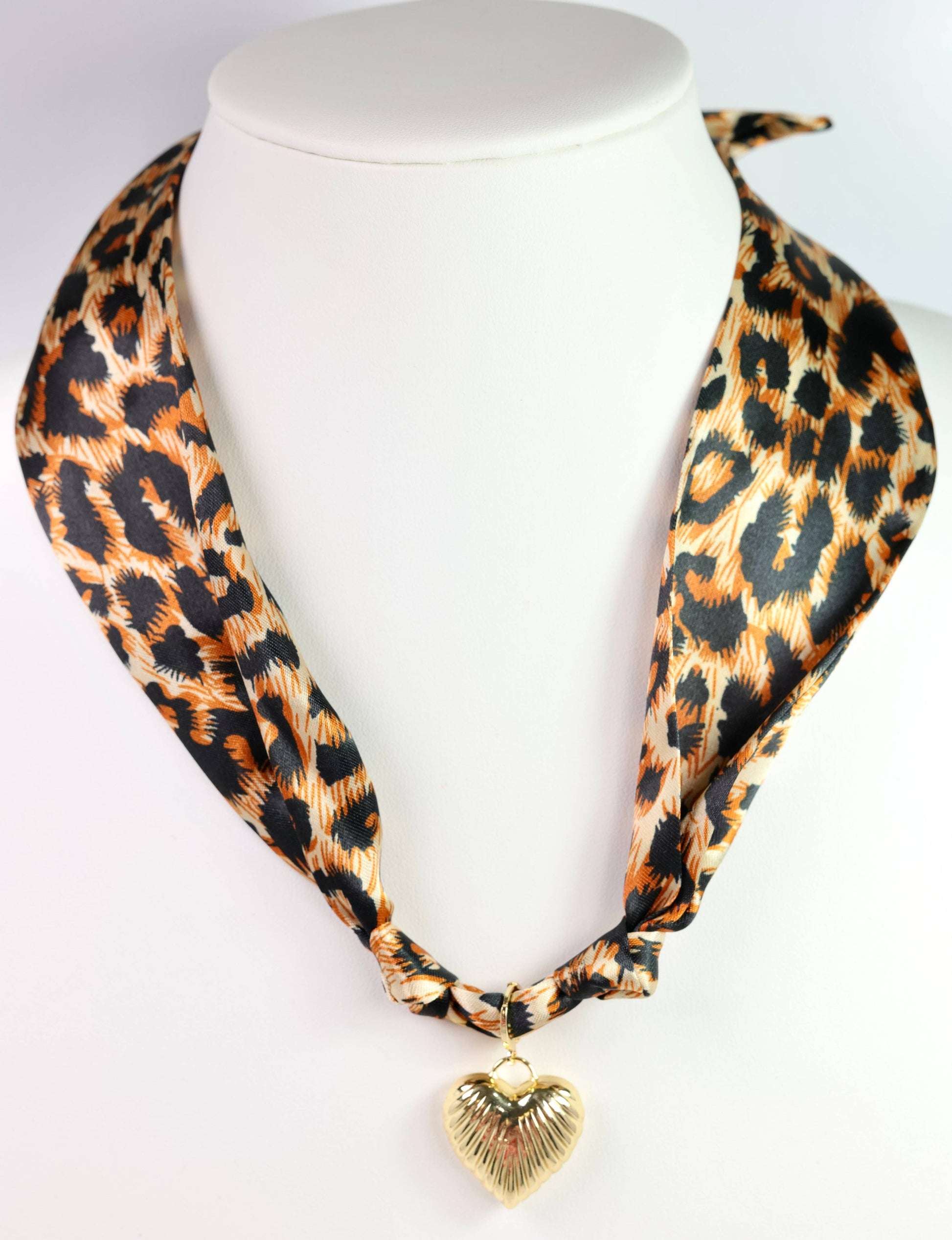 Caroline Hill - Lillie Scarf Charm Necklace LEOPARD: Default Caroline Hill
