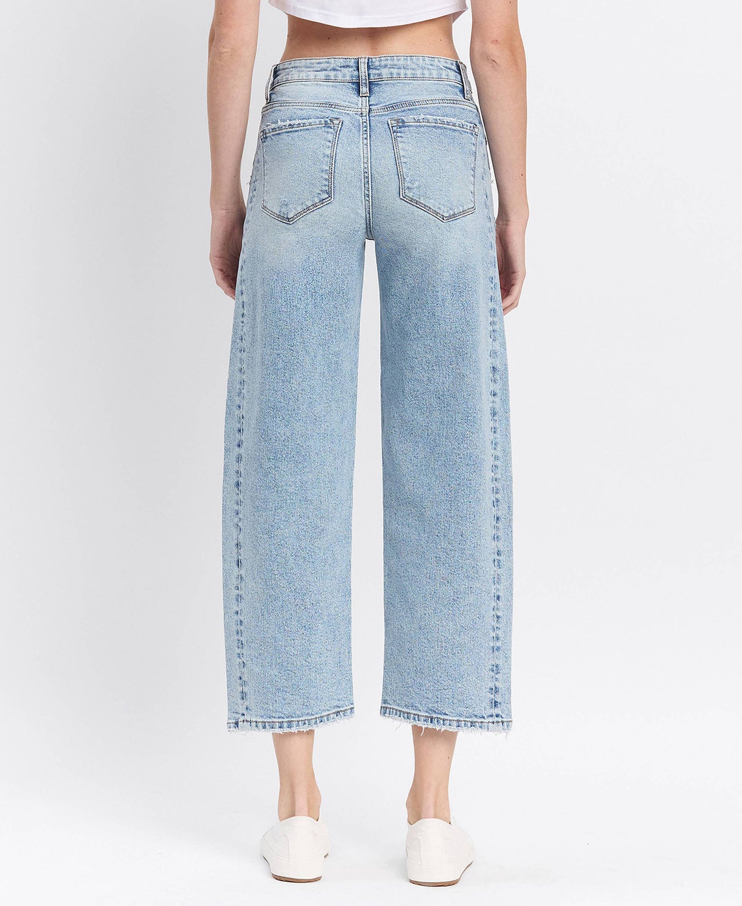 Lovervet by VERVET - HIGH RISE TWIST BARREL JEANS LV1502: PAPER TRAILS / 32 Lovervet by VERVET