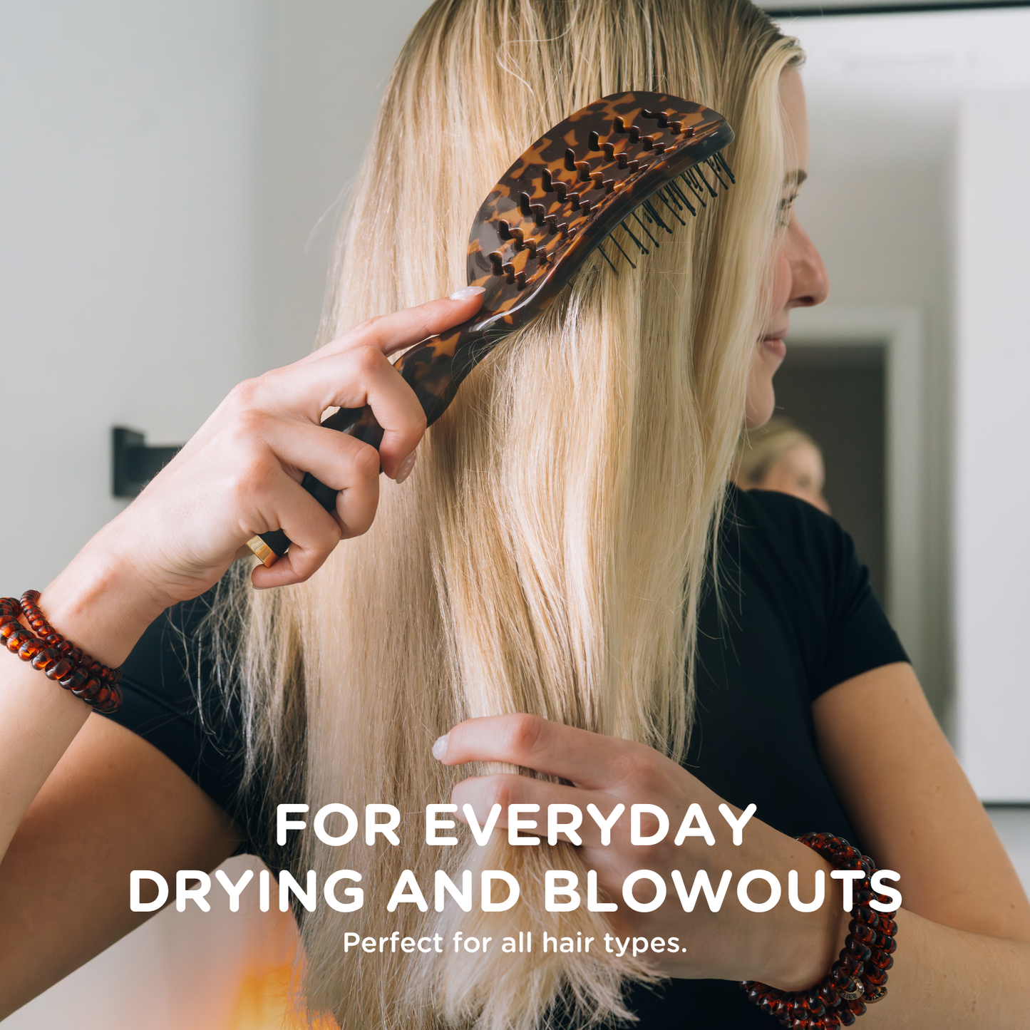 TELETIES - Vented Hair Brush | Tortoise TELETIES