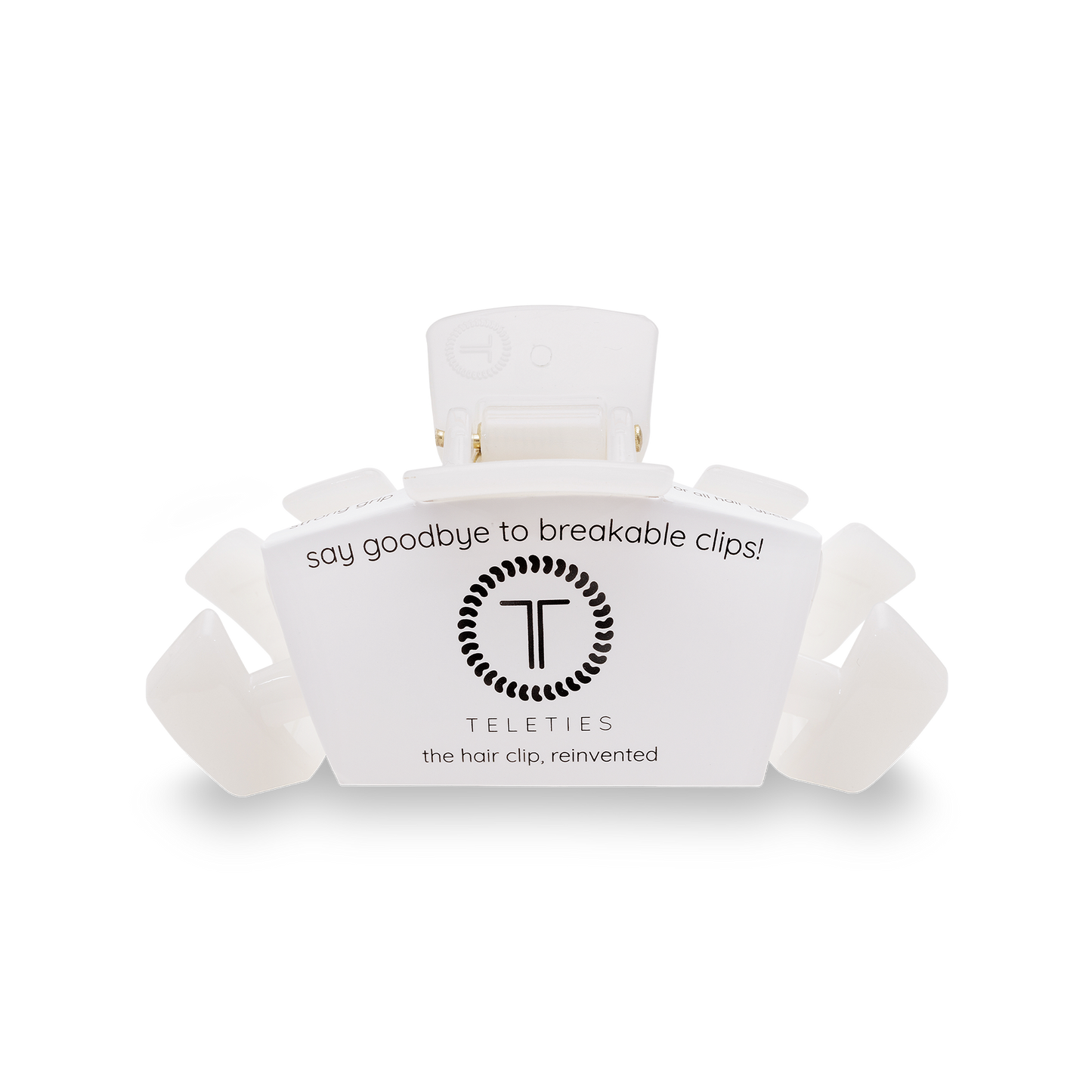TELETIES - Classic Hair Clip | Small | Coconut White TELETIES