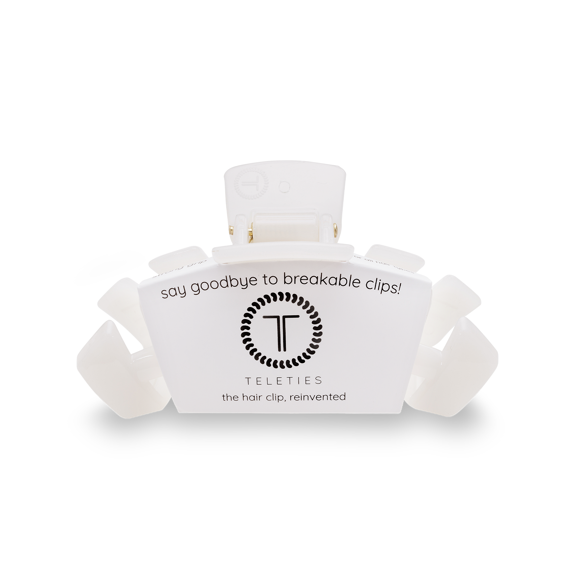 TELETIES - Classic Hair Clip | Small | Coconut White TELETIES