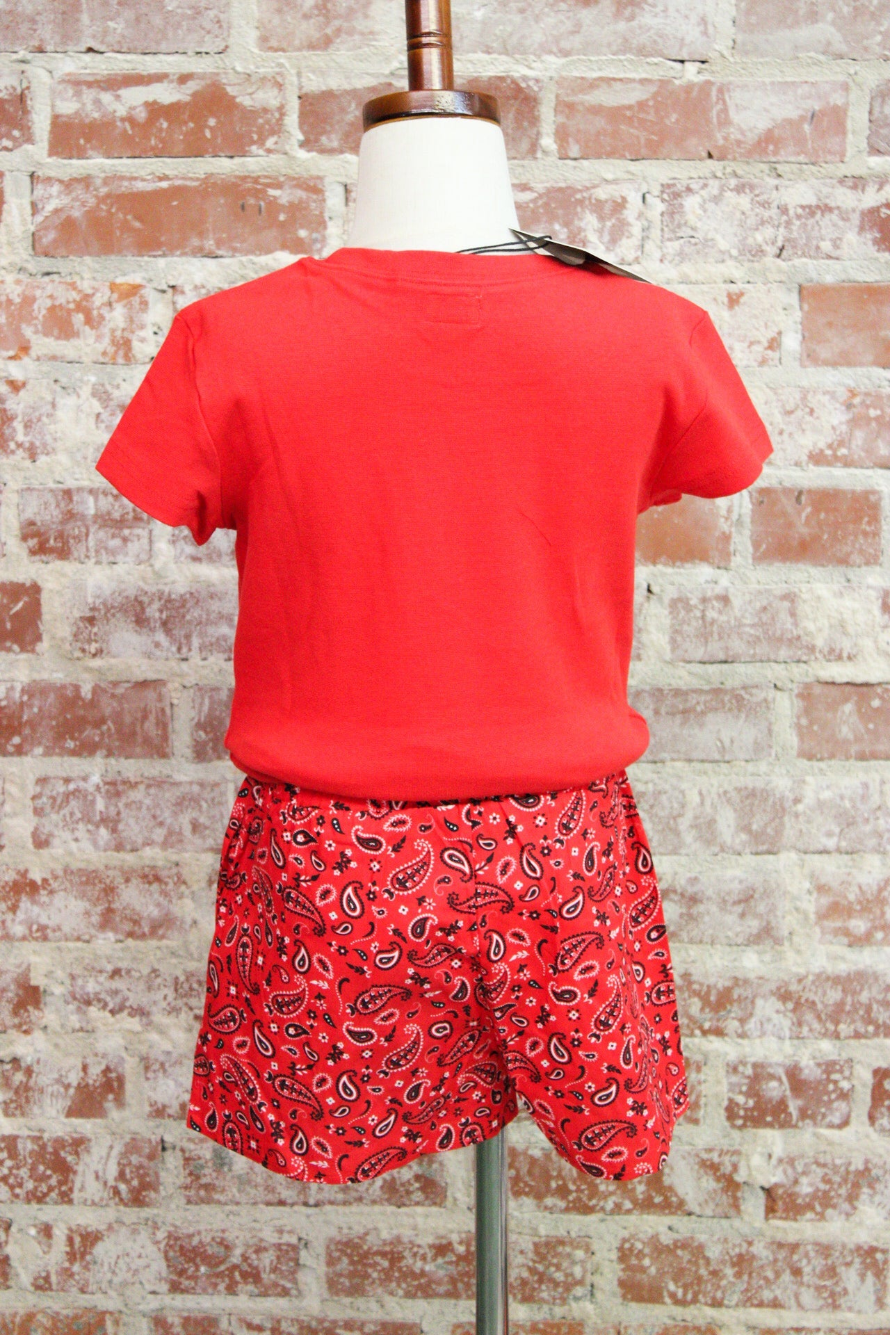 Lulu Mac Kids Red Bandana Boxer Shorts Girlie Girl Originals