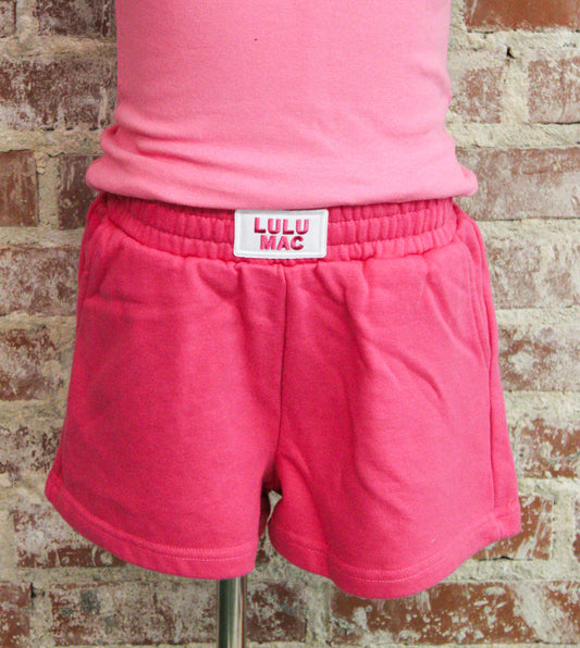 Lulu Mac Kids Hot Pink Terry Cloth Shorts Girlie Girl Originals