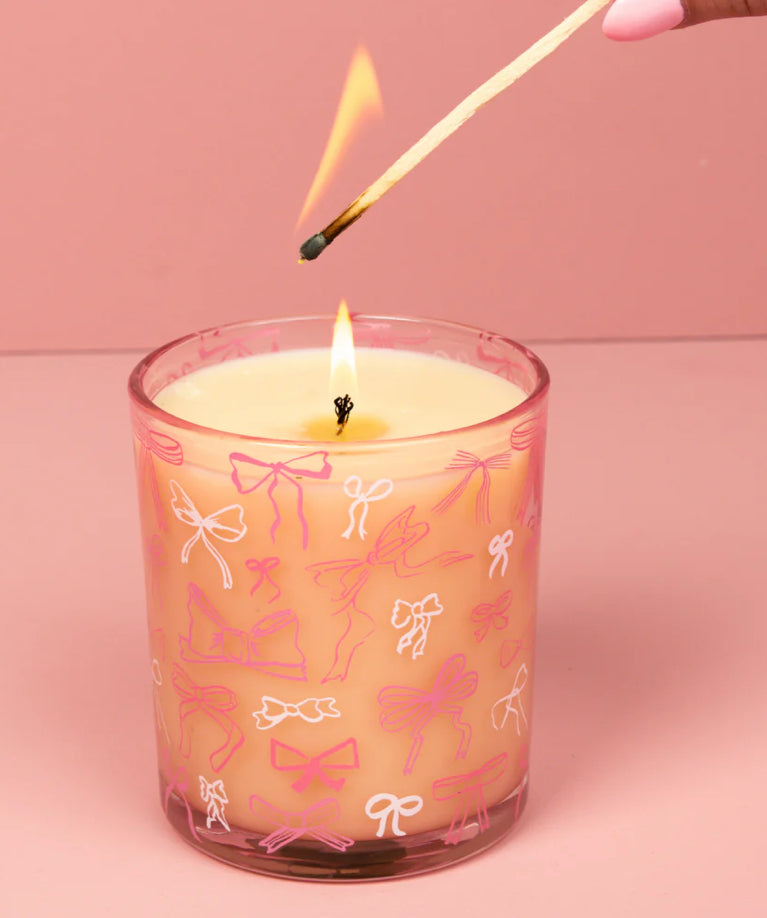 Sweet Grace Pink Bow Candle BRIDGEWATER CANDLE CO.