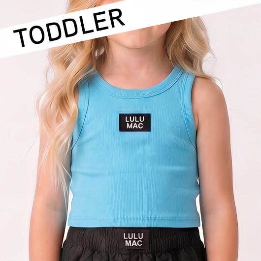 Girlie Girl Originals - TD-TK-1000 TURQUOISE TODDLER SOLID TANK: TURQUOISE / 4T Girlie Girl Originals