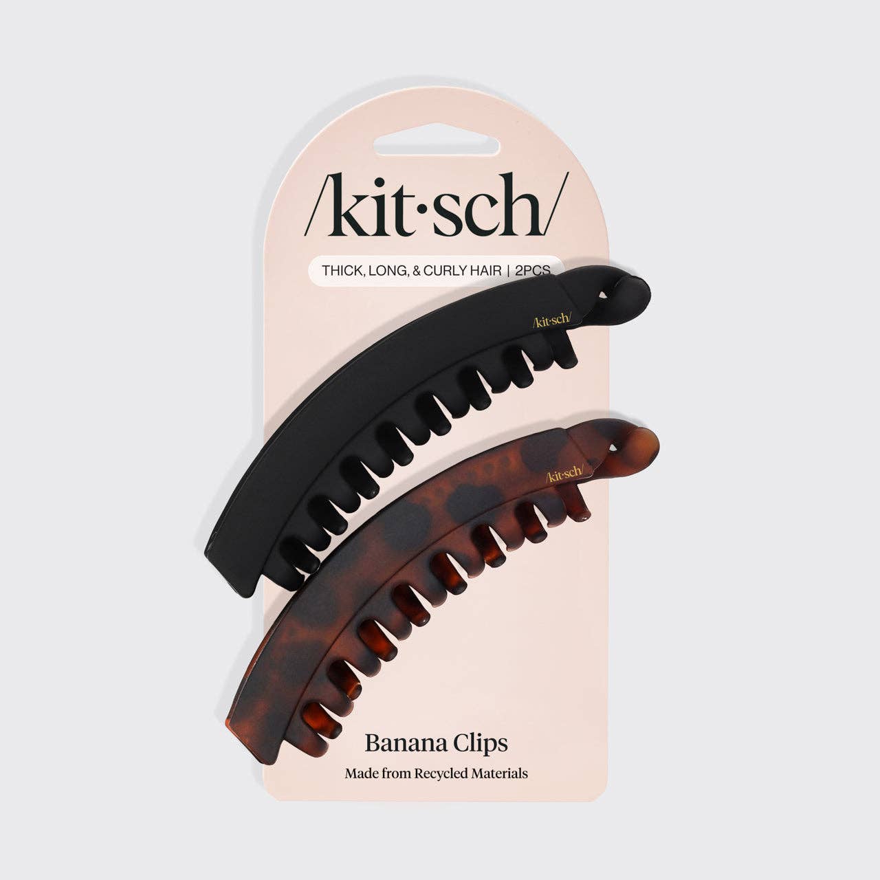 KITSCH - Banana Clip 2pc- Black & Tort KITSCH
