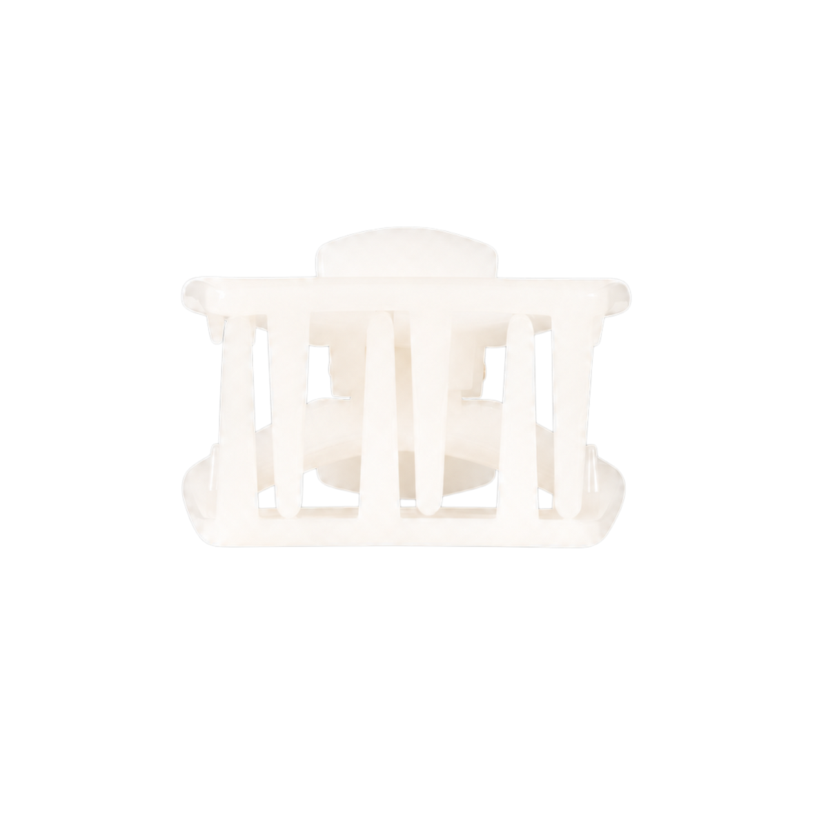 TELETIES - Open | Coconut White | Petite Claw Clip TELETIES