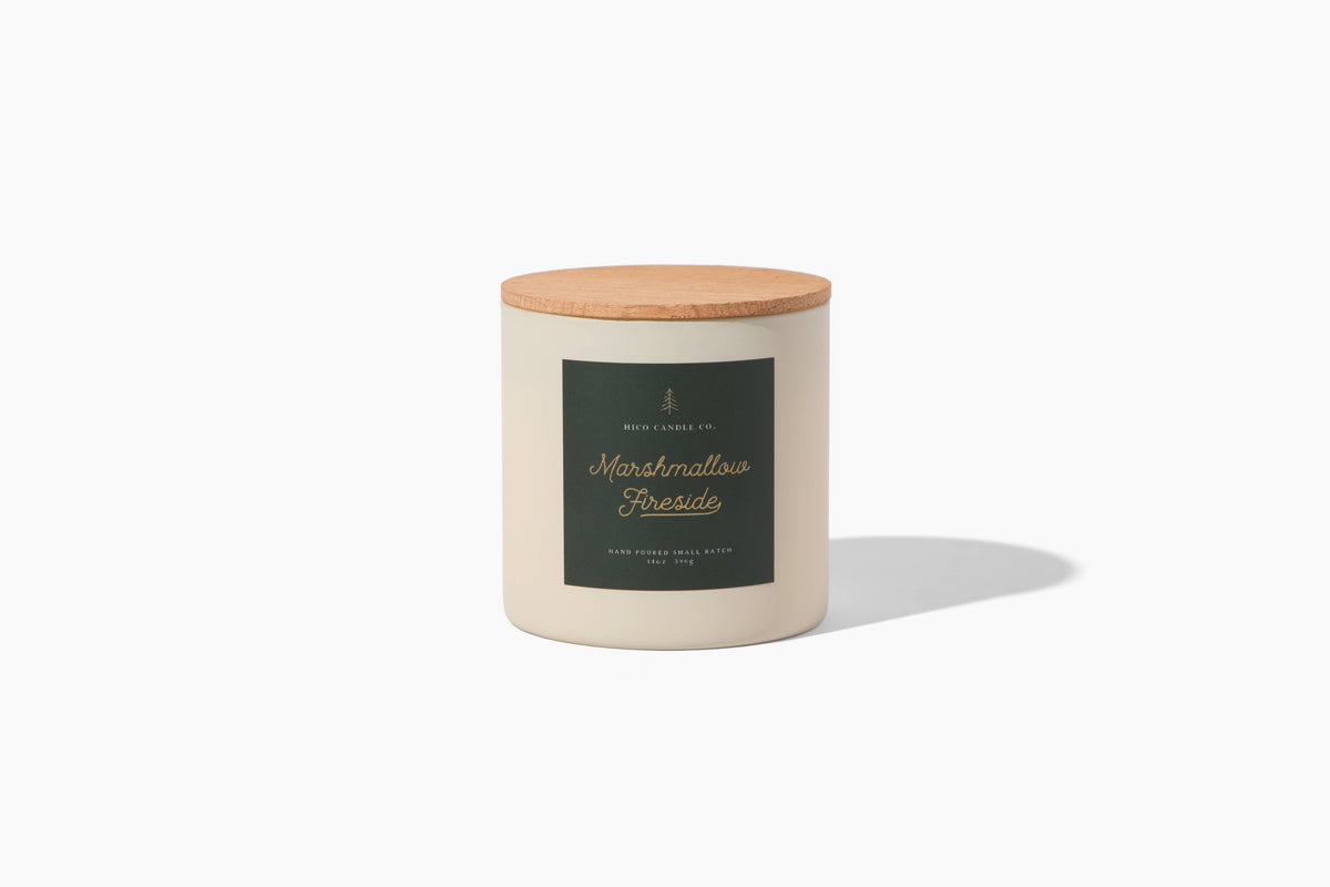 Hico Candle Co. - Marshmallow Fireside Holiday Soy Candle 14 oz | Marshmallow Hico Candle Co.