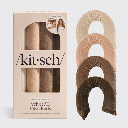 KITSCH - Velvet XL Flexi Rods 4pc Set - Eucalyptus KITSCH