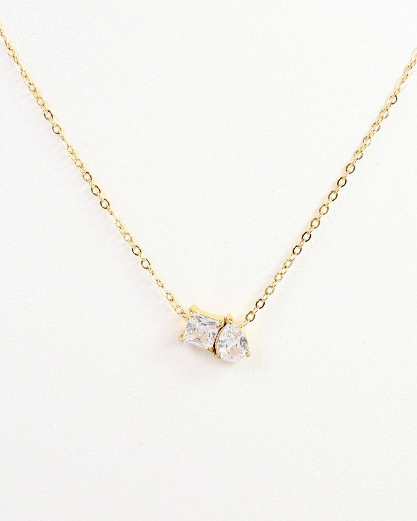 Caroline Hill - Windsor CZ Necklace Gold: Default Caroline Hill