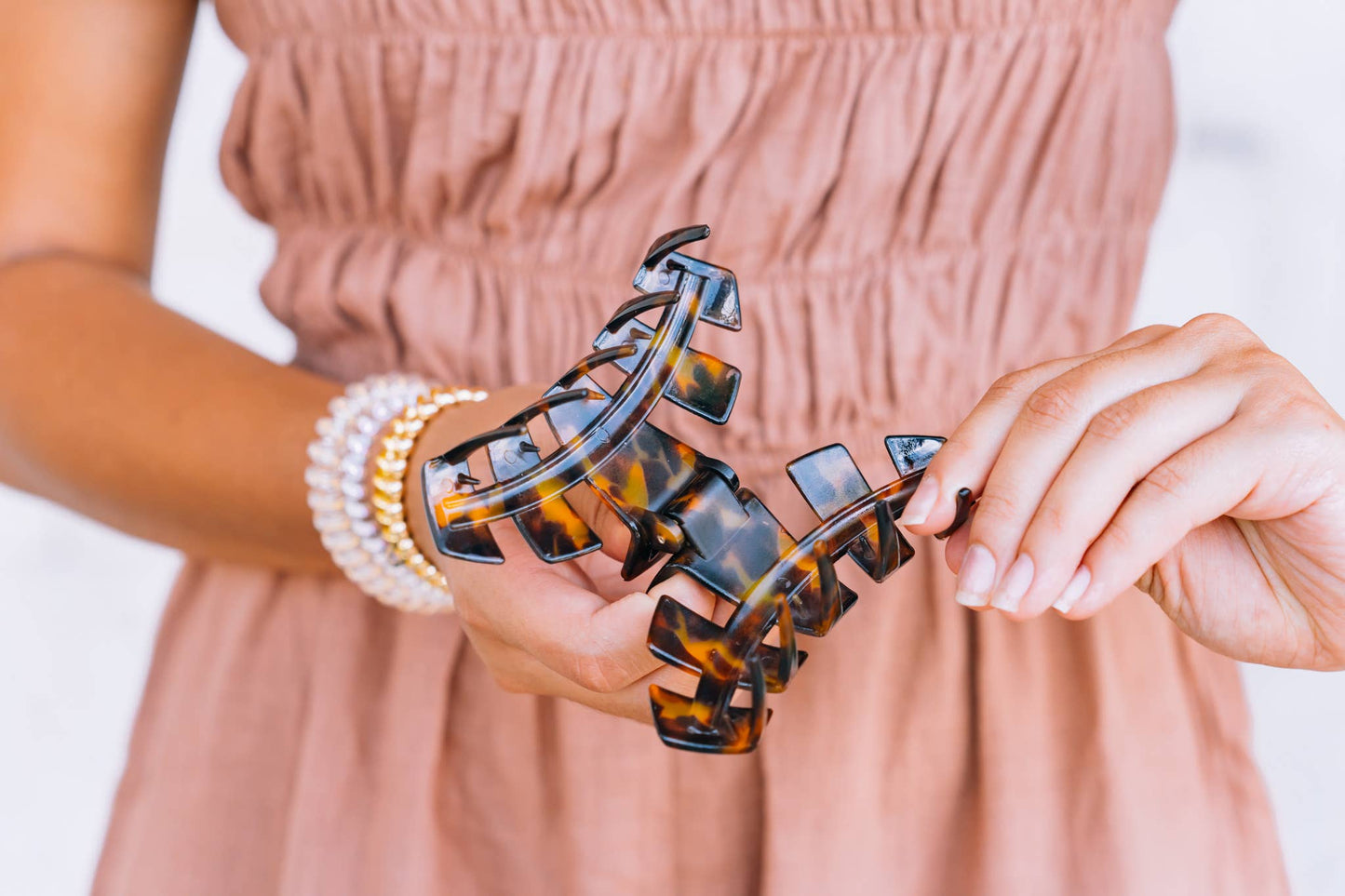 TELETIES - Classic Hair Clip | Large | Tortoise TELETIES