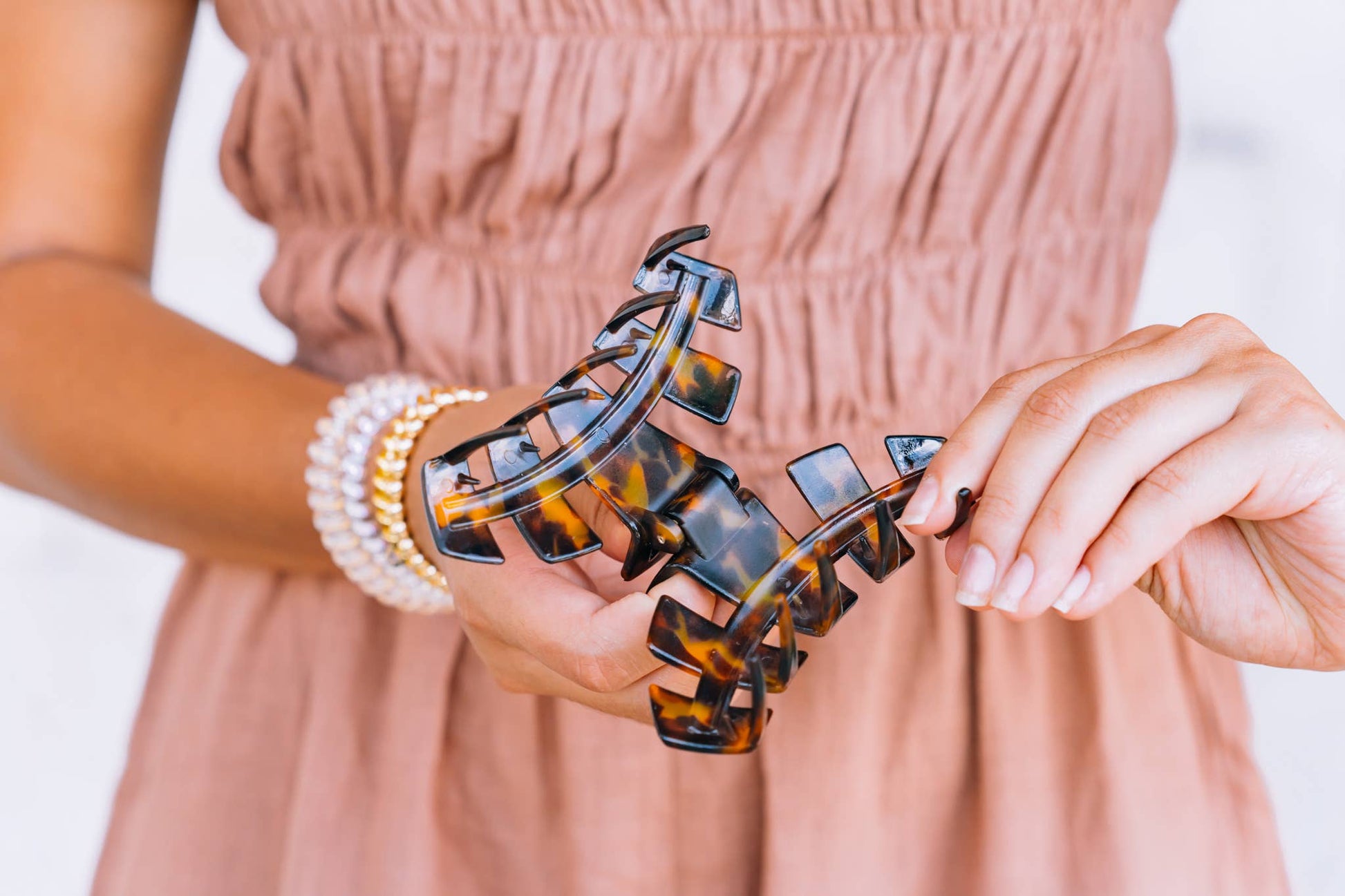 TELETIES - Classic Hair Clip | Large | Tortoise TELETIES