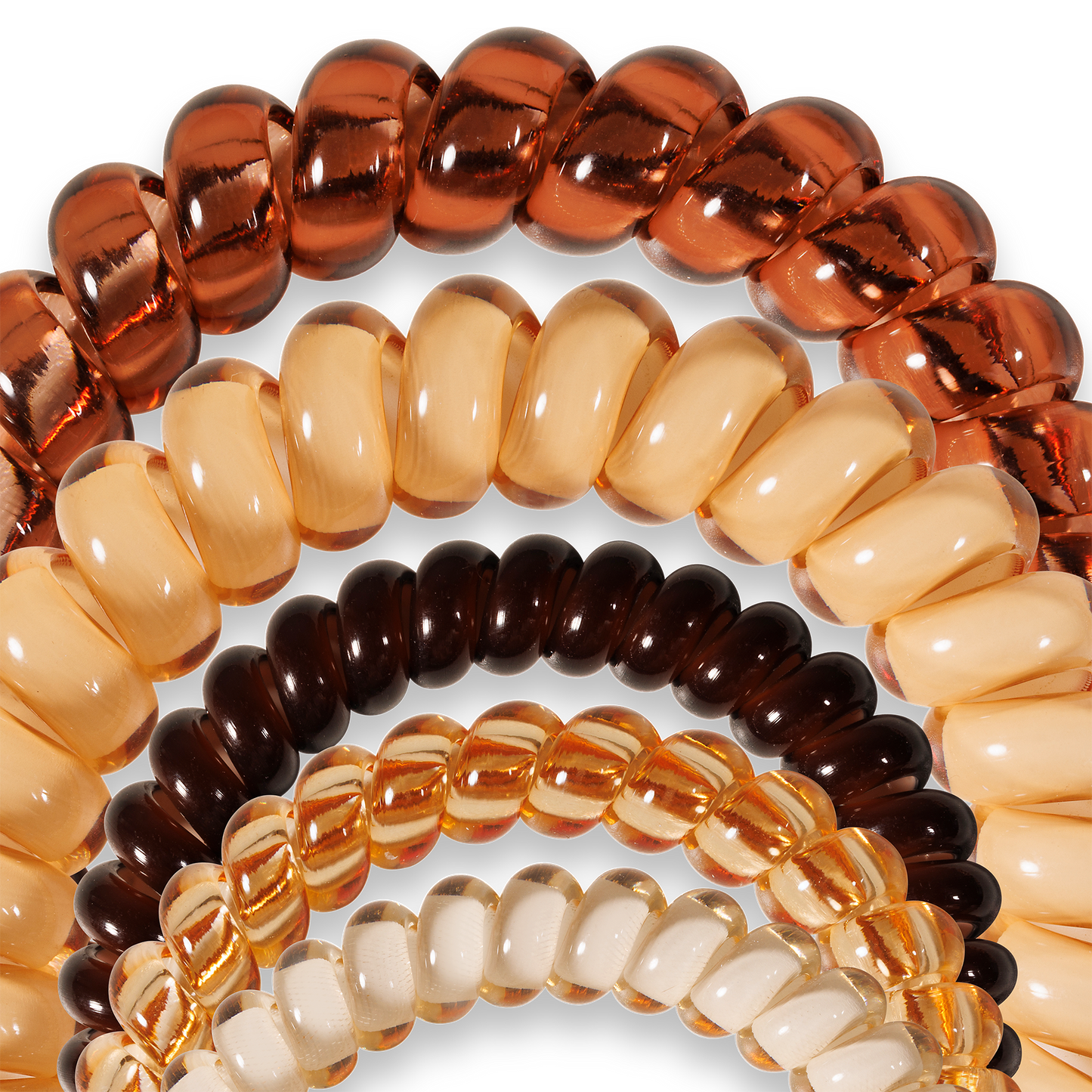TELETIES - Spiral Hair Coil | Mix Pack | Anything But Basic Hair Ties TELETIES