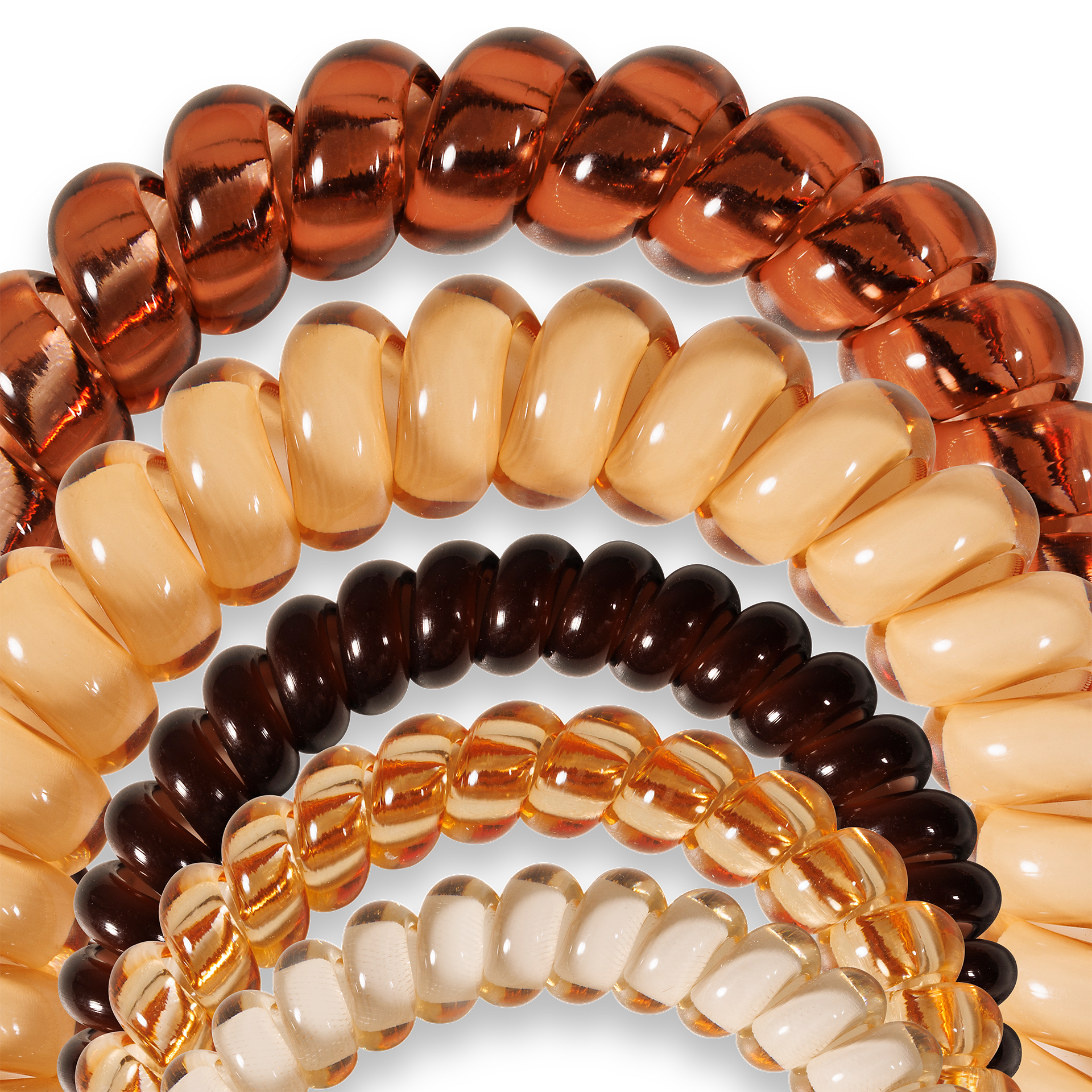 TELETIES - Spiral Hair Coil | Mix Pack | Anything But Basic Hair Ties TELETIES