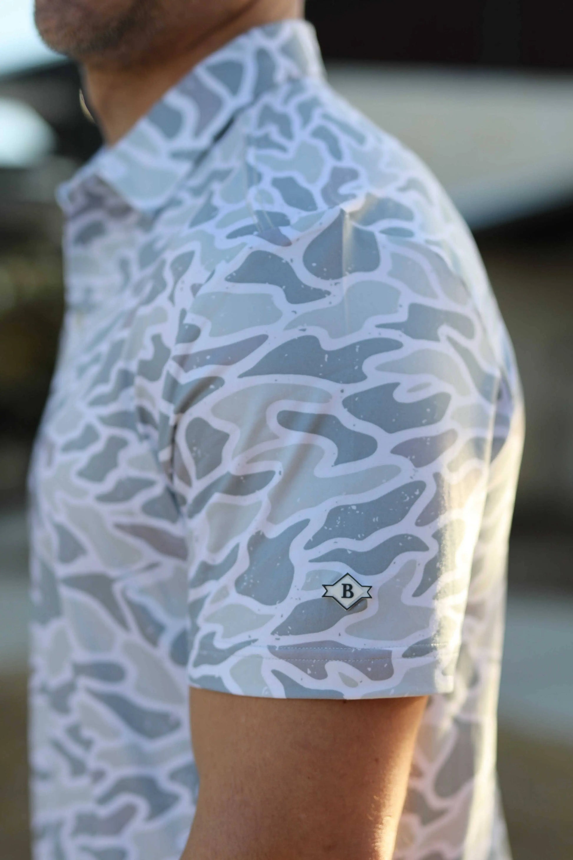 BURLEBO - Performance Polo - White Camo BURLEBO