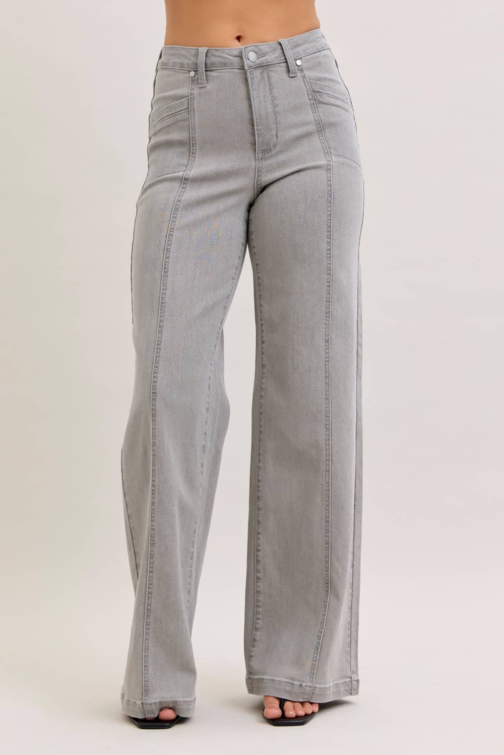 Judy Blue Jeans - HW Retro Wide: GRY / 11(30) Judy Blue Jeans