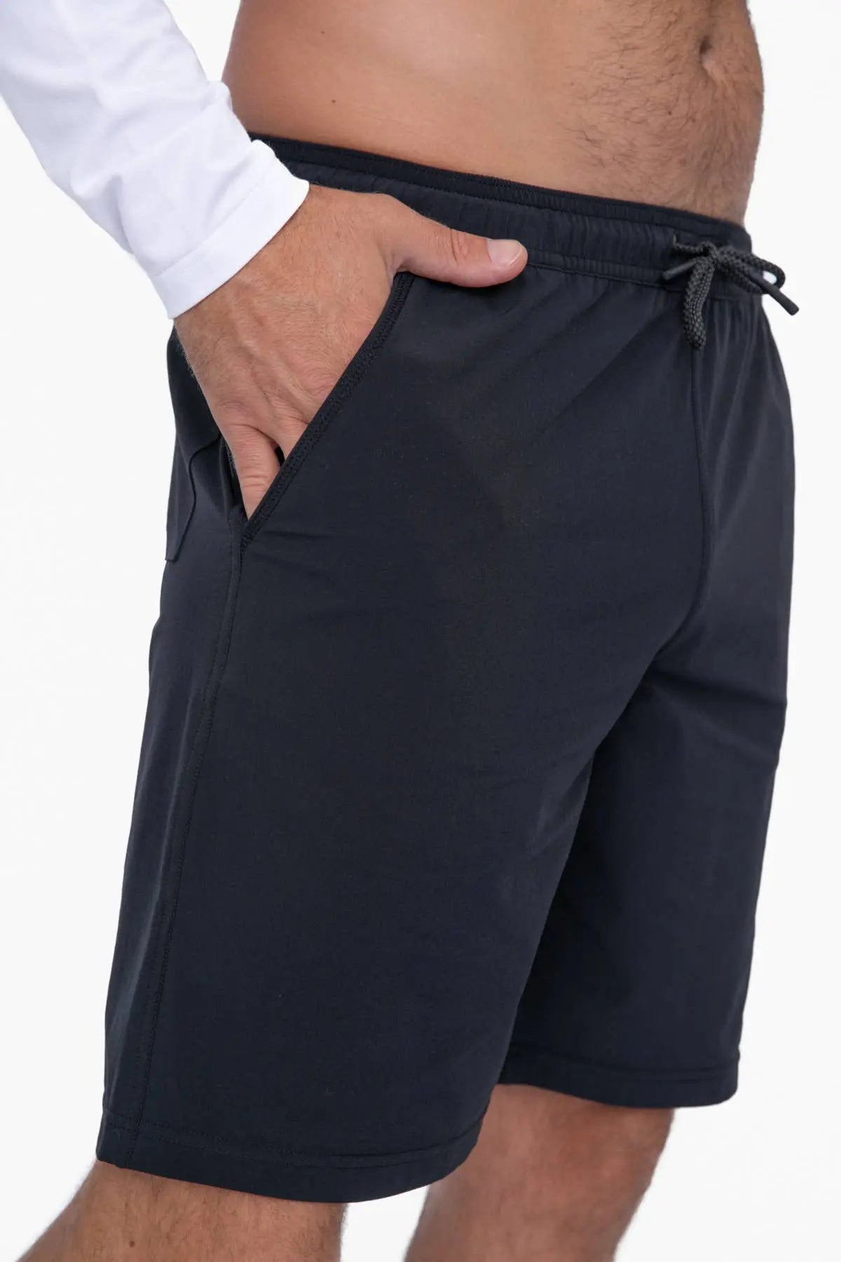 Moisture Wicking With Drawstring Athletic Shorts