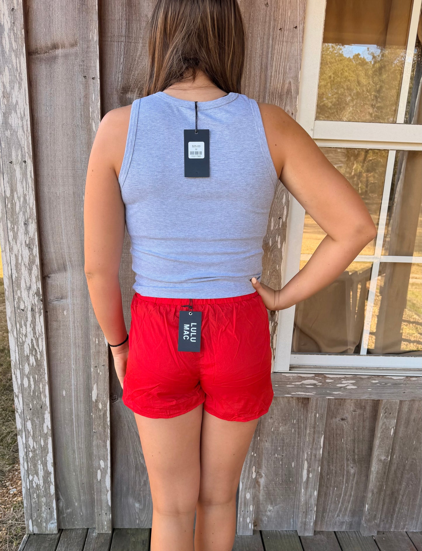 Lulu Mac Red DD Athletic Shorts