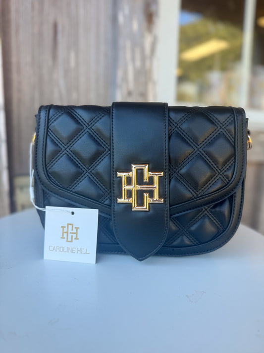 Caroline Hill  Griffin Black DQ Crossbody Bag Caroline Hill