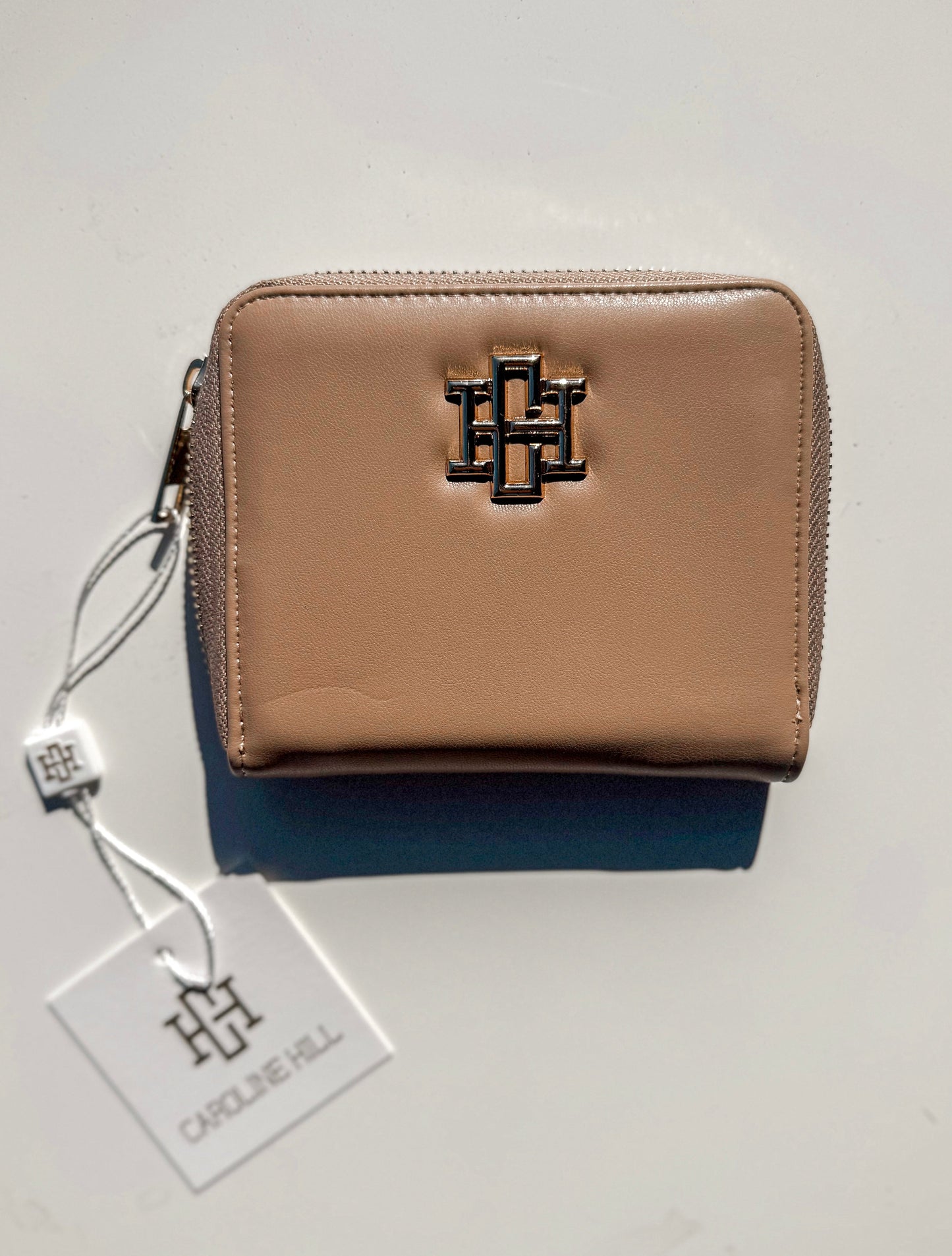 Caroline Hill Blakely Latte Lamb Skin Wallet Caroline Hill