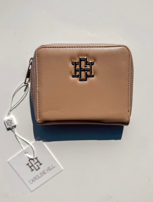 Caroline Hill Blakely Latte Lamb Skin Wallet Caroline Hill